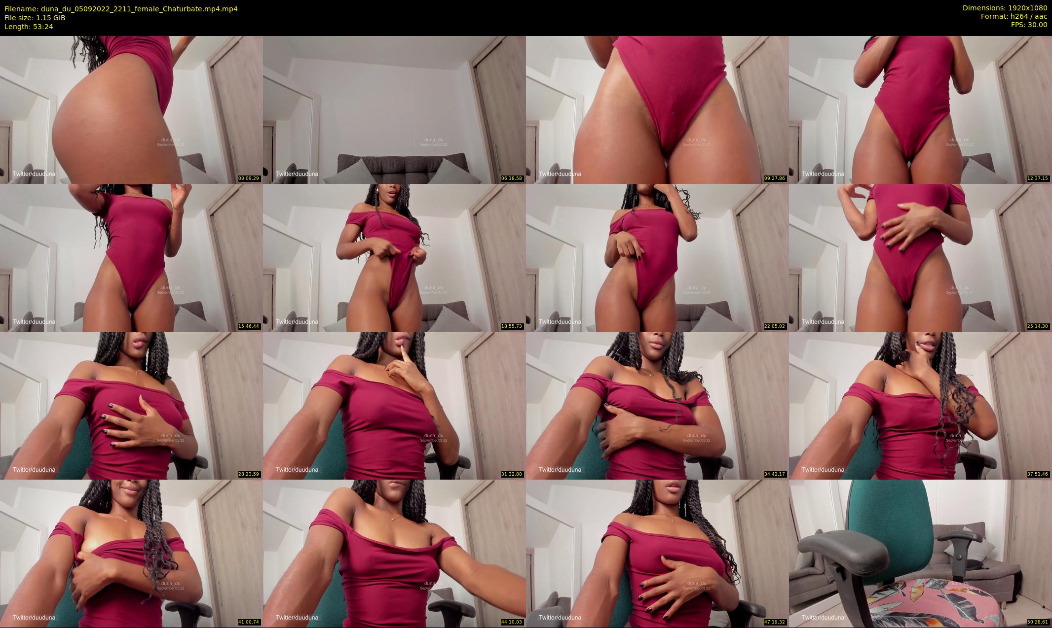 duna_du — 54 minute Chaturbate female cam show recording, 1080p, Sep 5, 2022