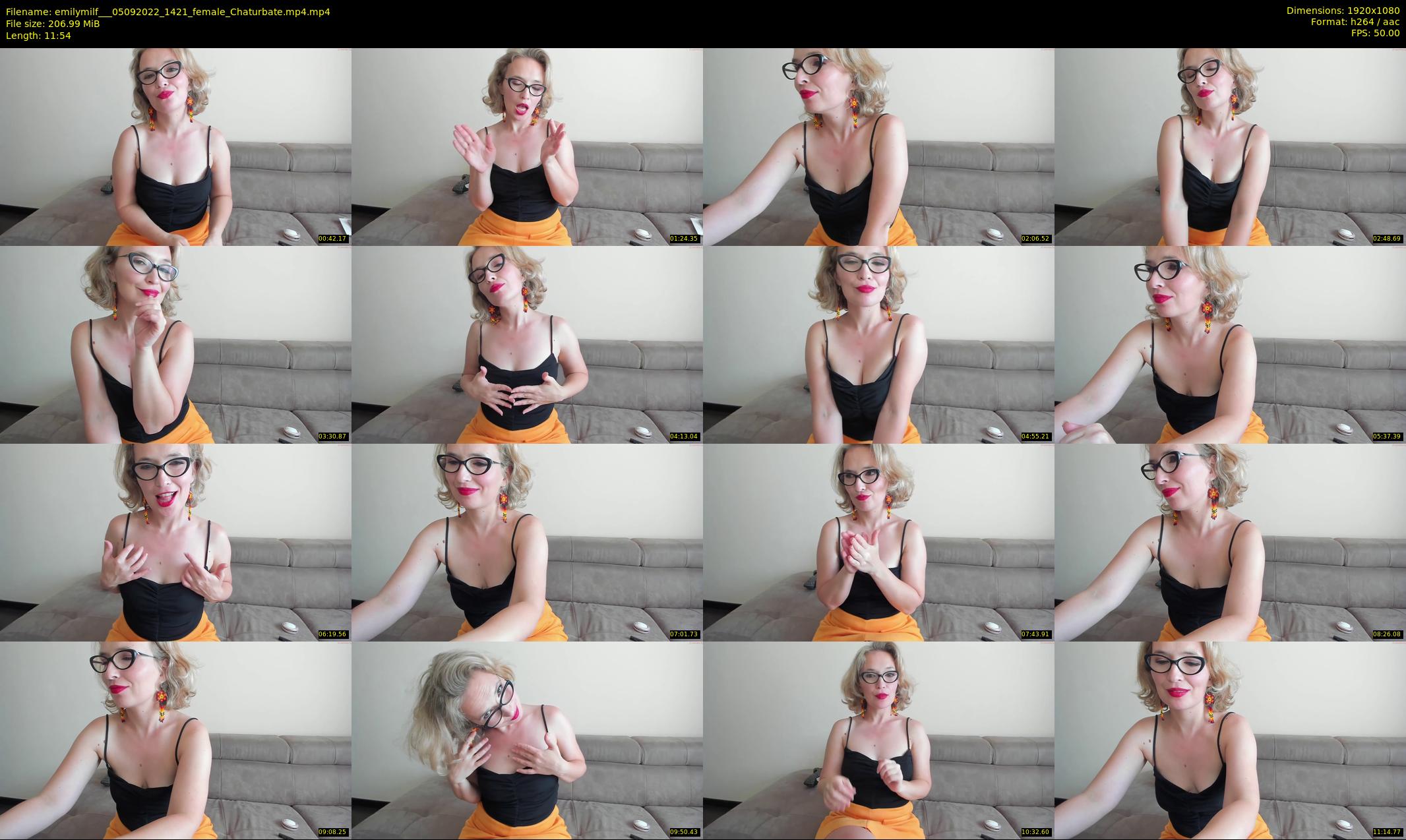 emilymilf__ — 12 minute Chaturbate female cam show recording, 1080p, Sep 5, 2022