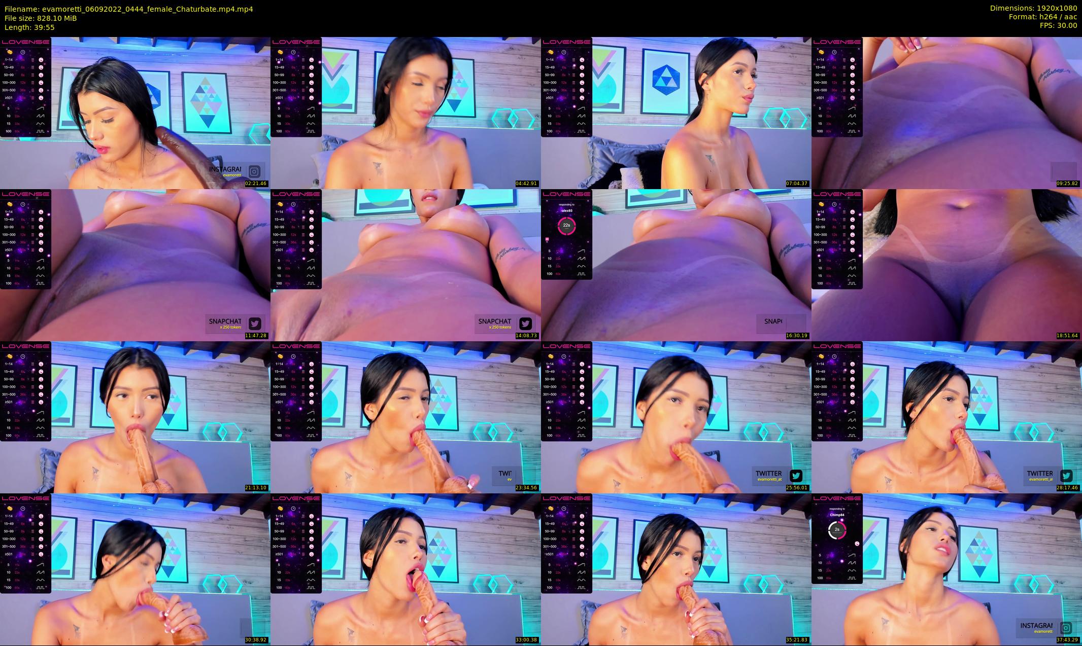 evamoretti — 40 minute Chaturbate female cam show recording, 1080p, Sep 6, 2022