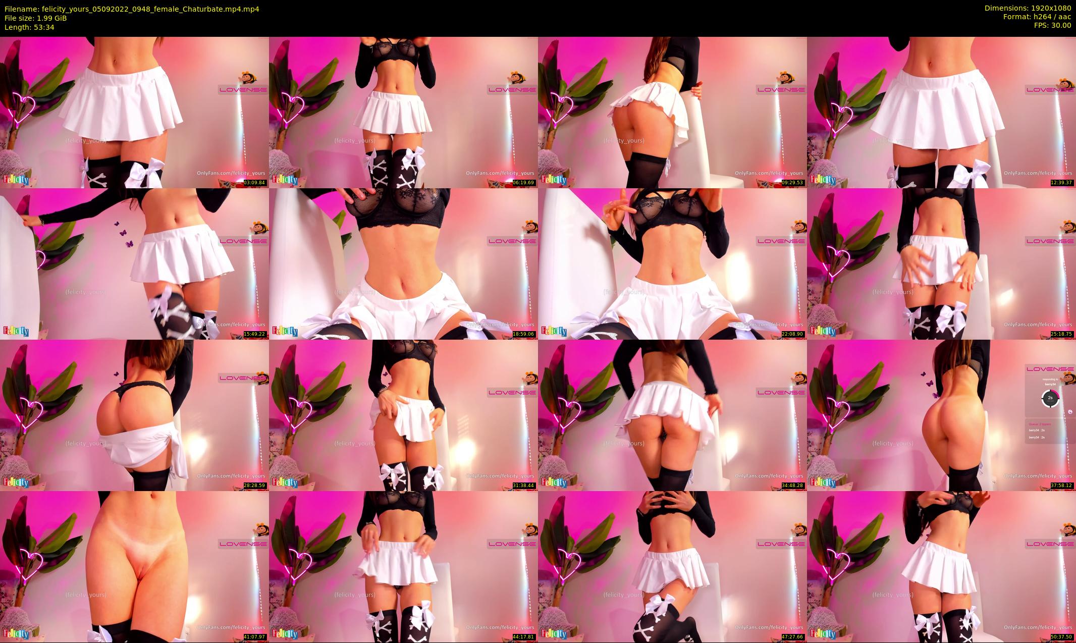 felicity_yours — 54 minute Chaturbate female cam show recording, 1080p, Sep 5, 2022