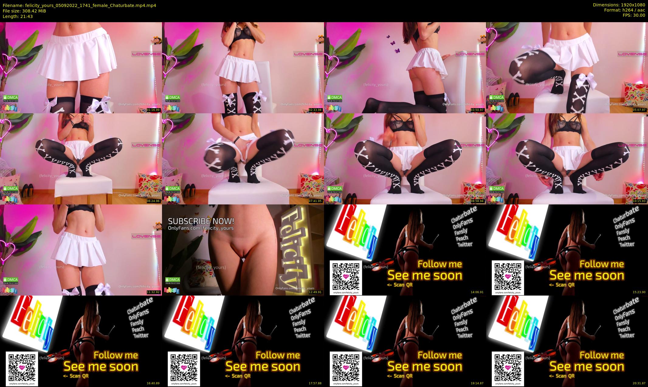 felicity_yours — 22 minute Chaturbate female cam show recording, 1080p, Sep 5, 2022