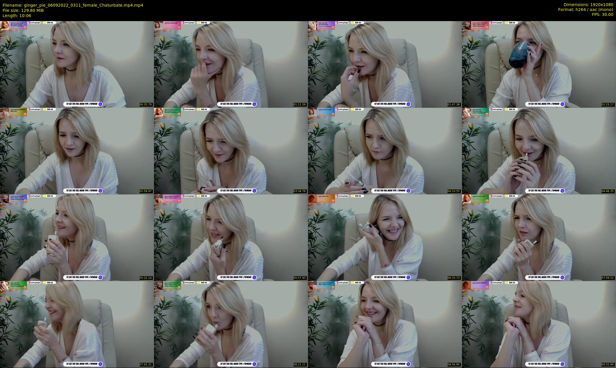 ginger_pie — 11 minute Chaturbate female cam show recording, 1080p, Sep 6, 2022