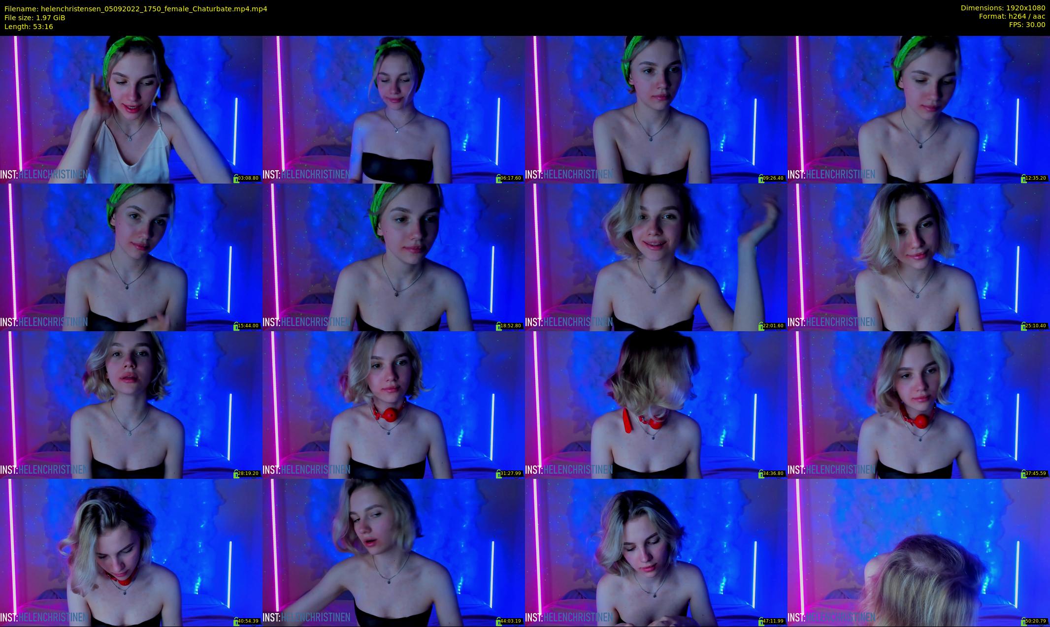 helenchristensen — 54 minute Chaturbate female cam show recording, 1080p, Sep 5, 2022