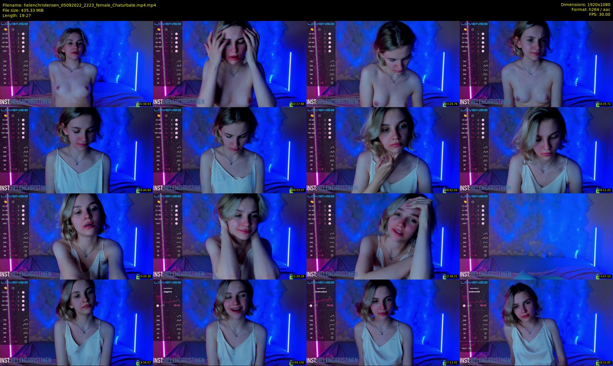 helenchristensen — 20 minute Chaturbate female cam show recording, 1080p, Sep 5, 2022