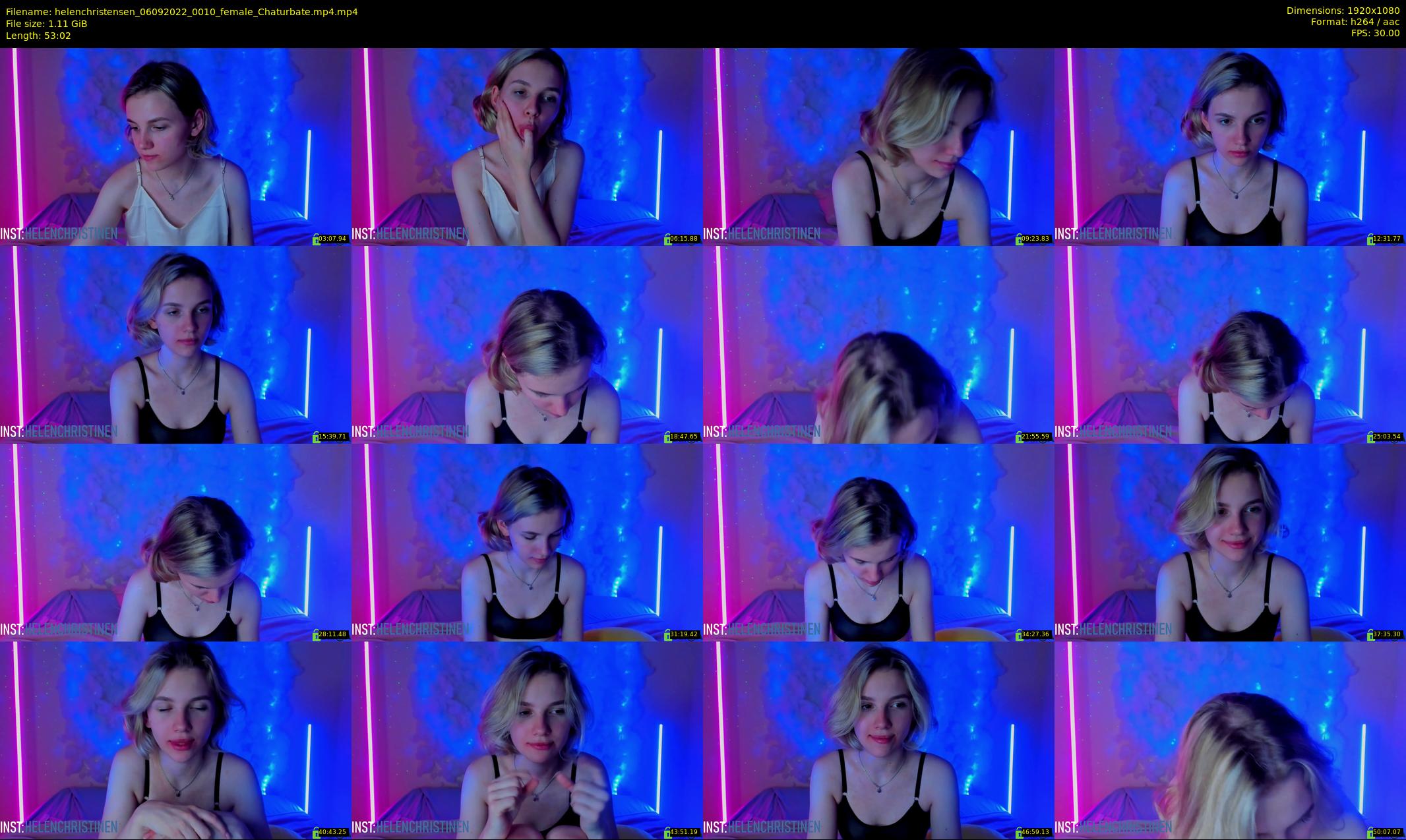 helenchristensen — 54 minute Chaturbate female cam show recording, 1080p, Sep 6, 2022