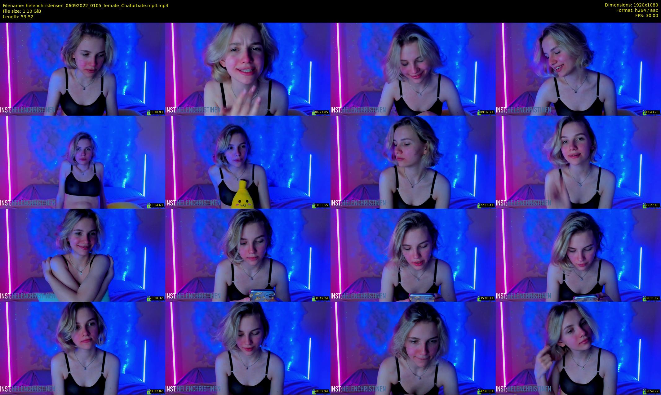 helenchristensen — 54 minute Chaturbate female cam show recording, 1080p, Sep 6, 2022