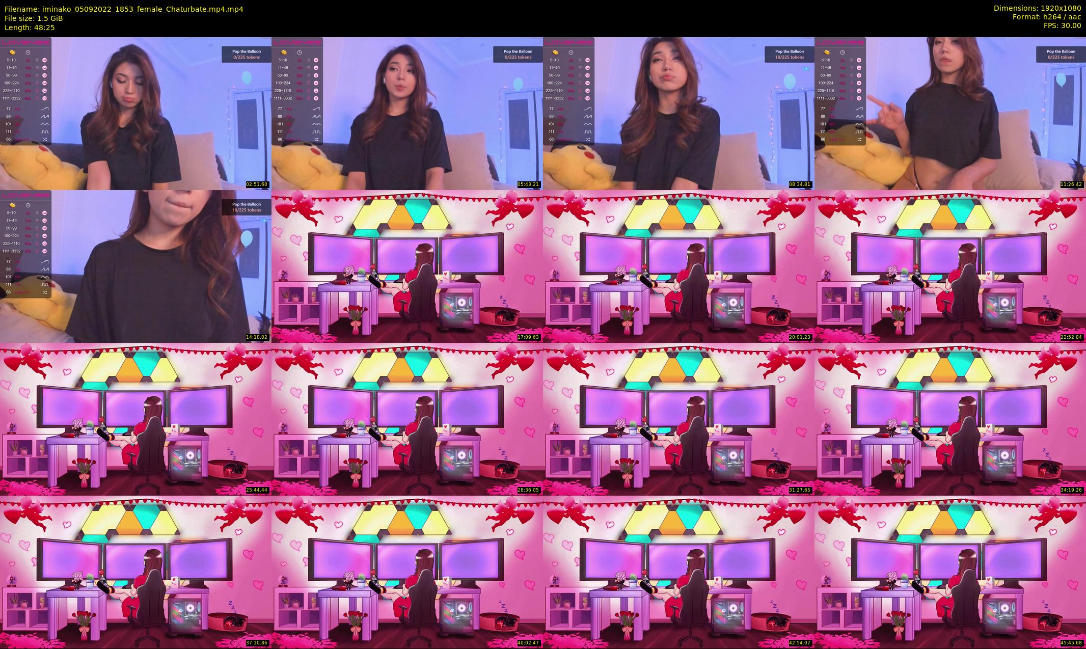iminako — 49 minute Chaturbate female cam show recording, 1080p, Sep 5, 2022