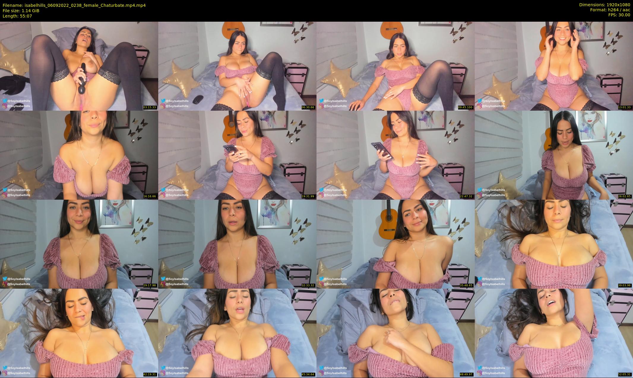 isabelhills — 56 minute Chaturbate female cam show recording, 1080p, Sep 6, 2022
