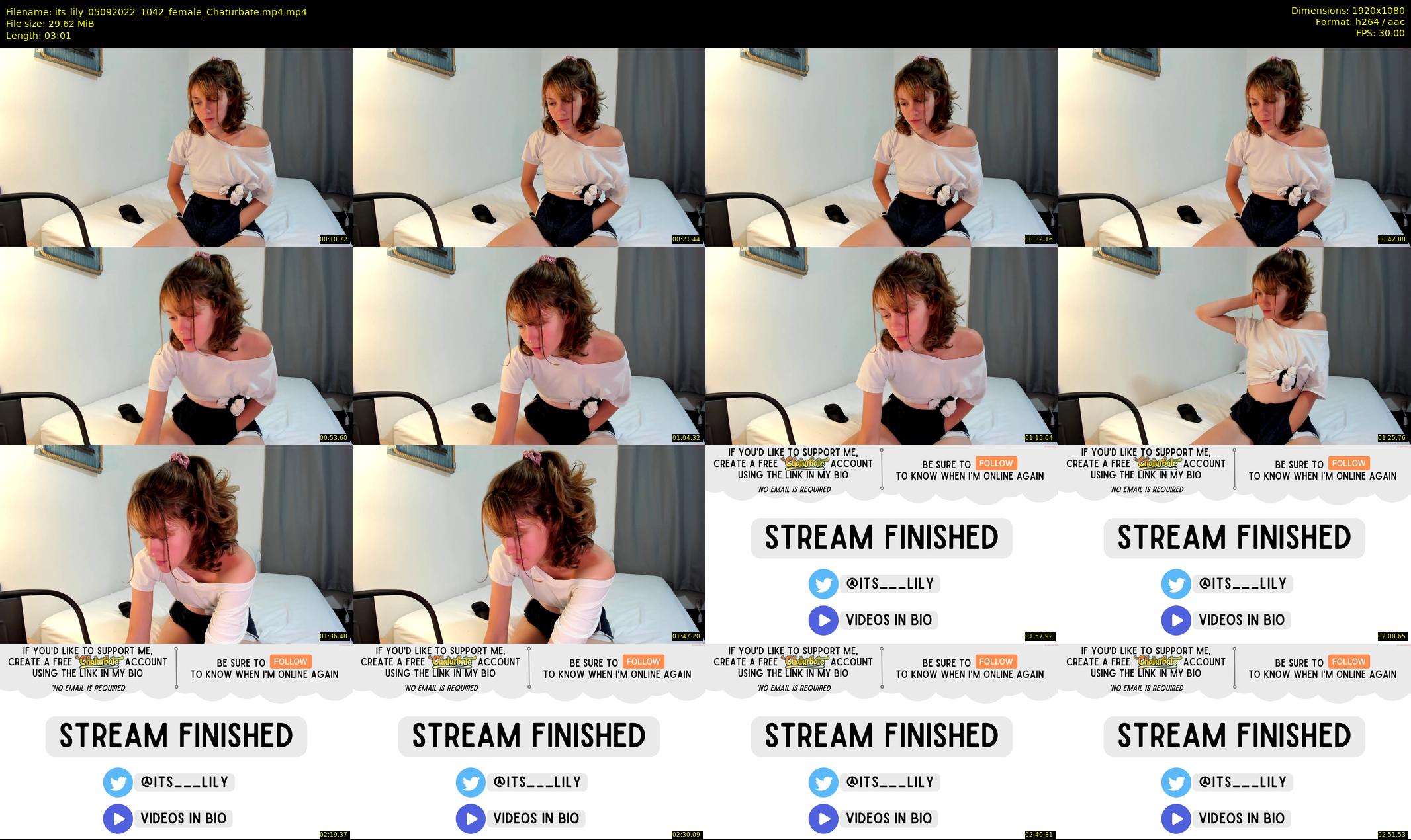 its_lily — 4 minute Chaturbate female cam show recording, 1080p, Sep 5, 2022