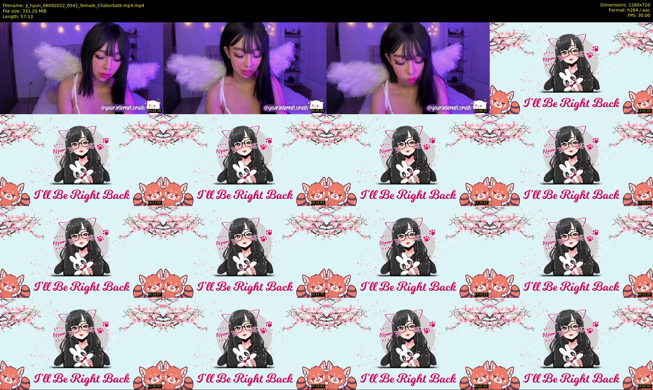 ji_hyun — 58 minute Chaturbate female cam show recording, 720p, Sep 6, 2022