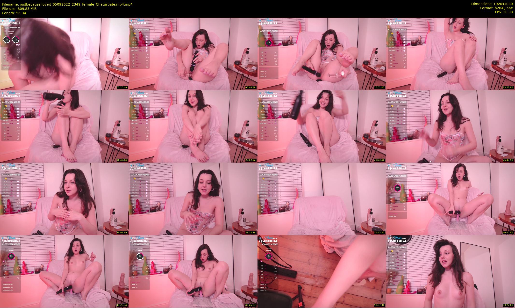 justbecauseiloveit — 57 minute Chaturbate female cam show recording, 1080p, Sep 5, 2022