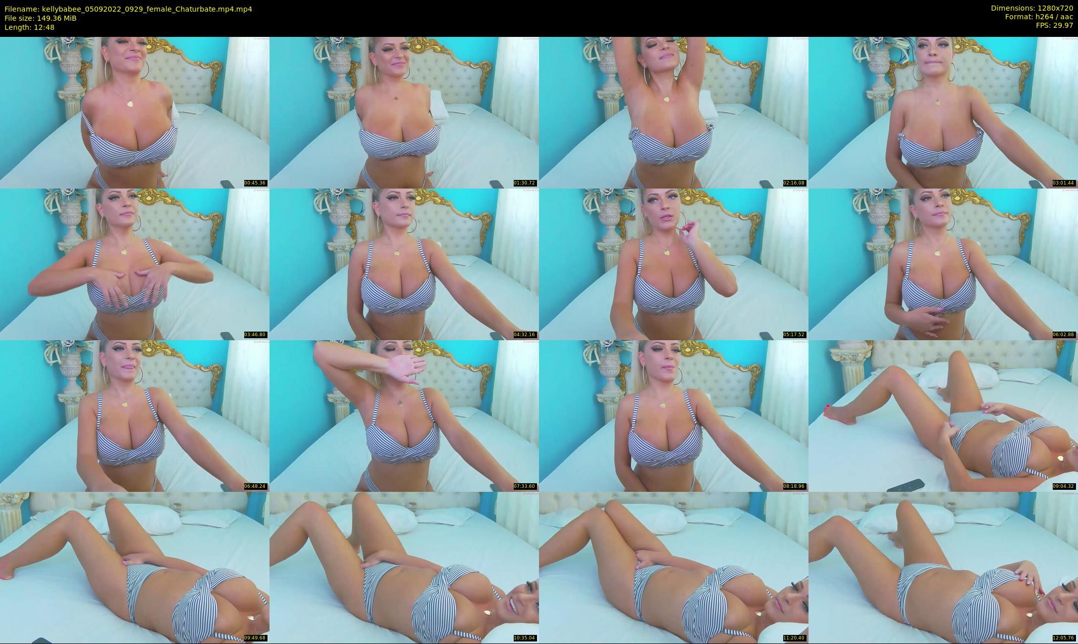 kellybabee — 13 minute Chaturbate female cam show recording, 720p, Sep 5, 2022