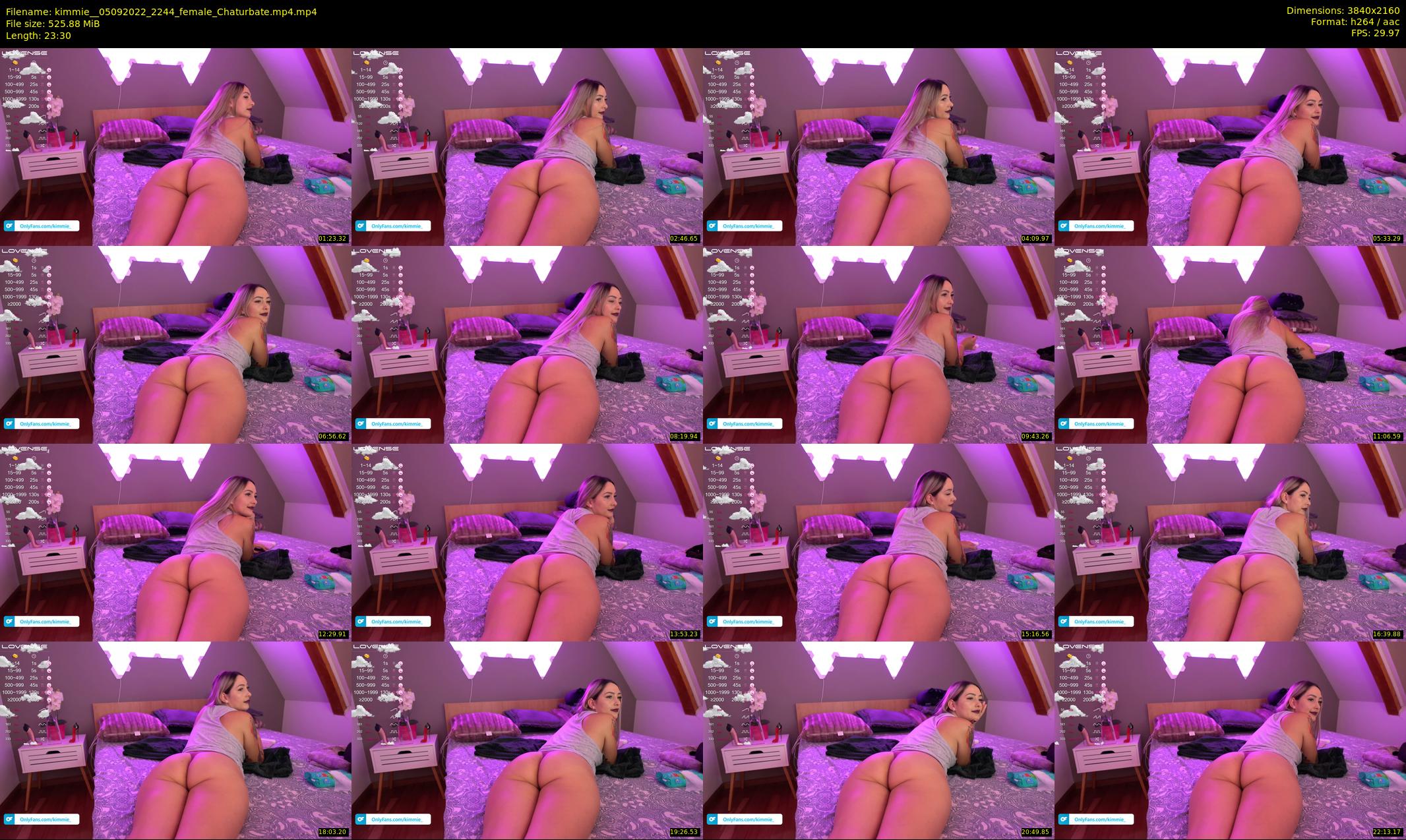 kimmie_ — 24 minute Chaturbate female cam show recording, 4K, Sep 5, 2022