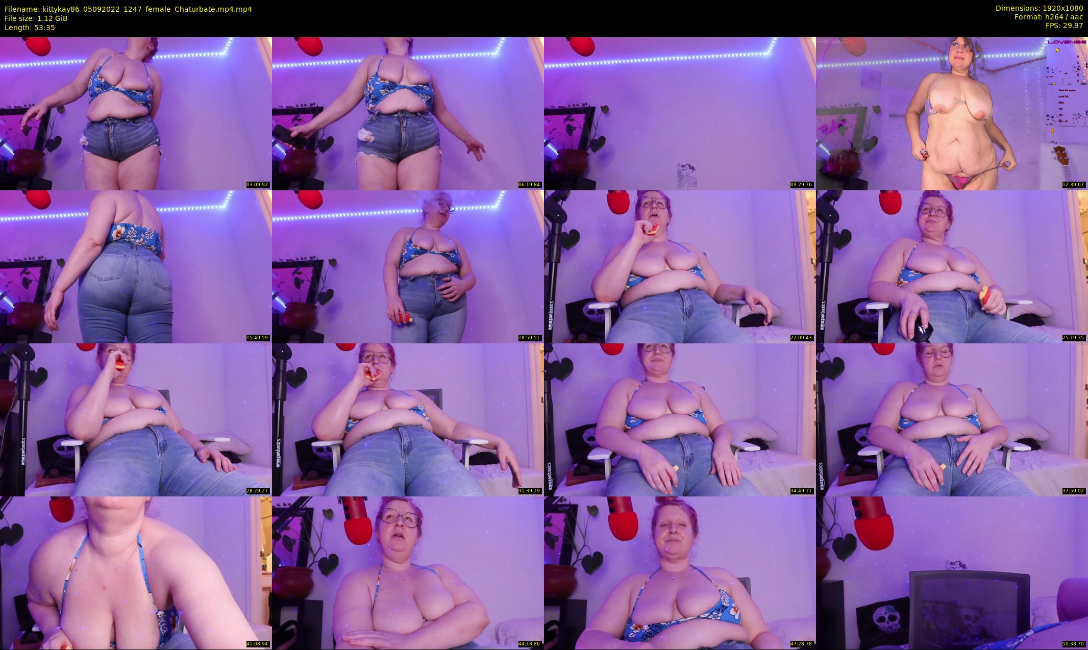kittykay86 — 54 minute Chaturbate female cam show recording, 1080p, Sep 5, 2022