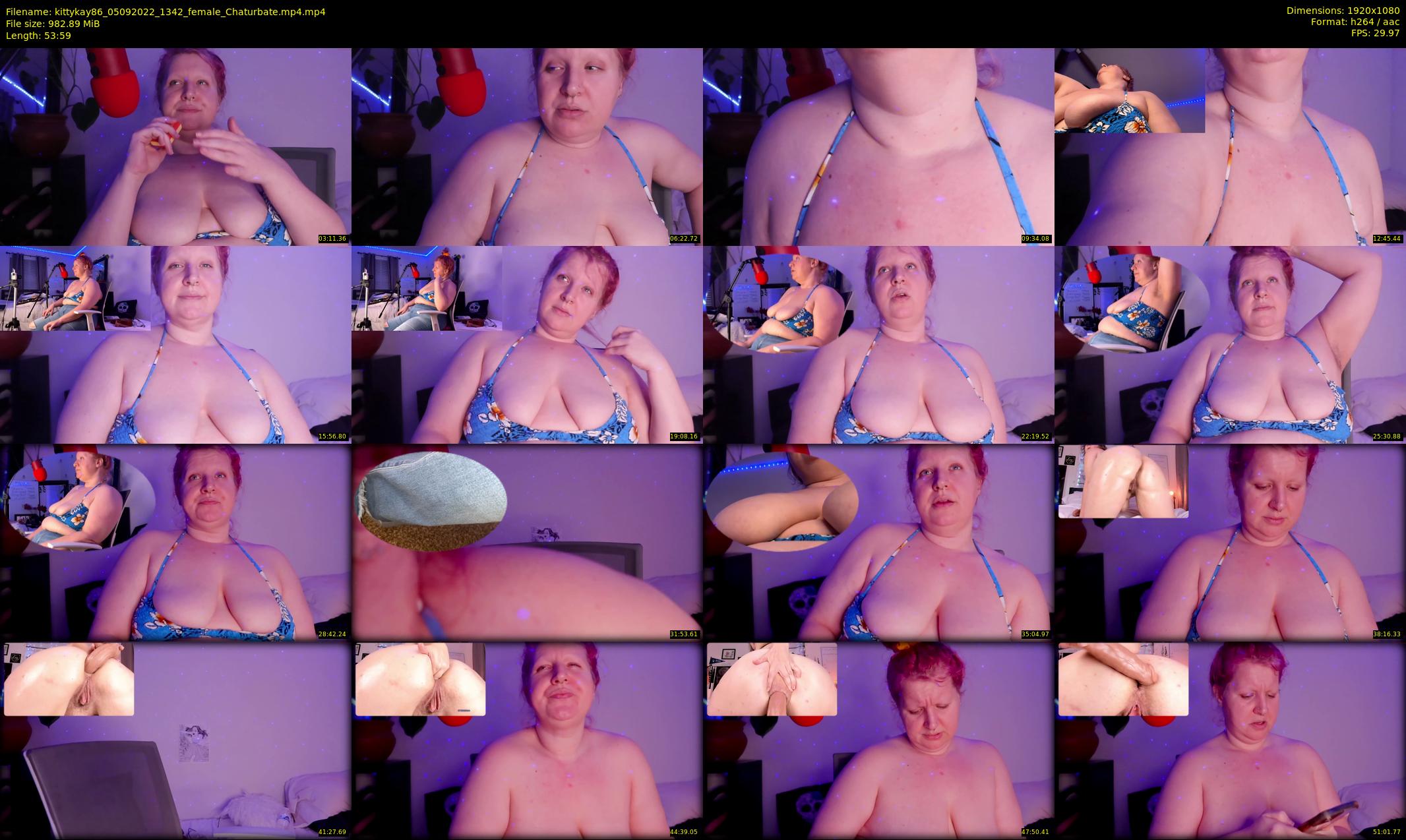 kittykay86 — 54 minute Chaturbate female cam show recording, 1080p, Sep 5, 2022