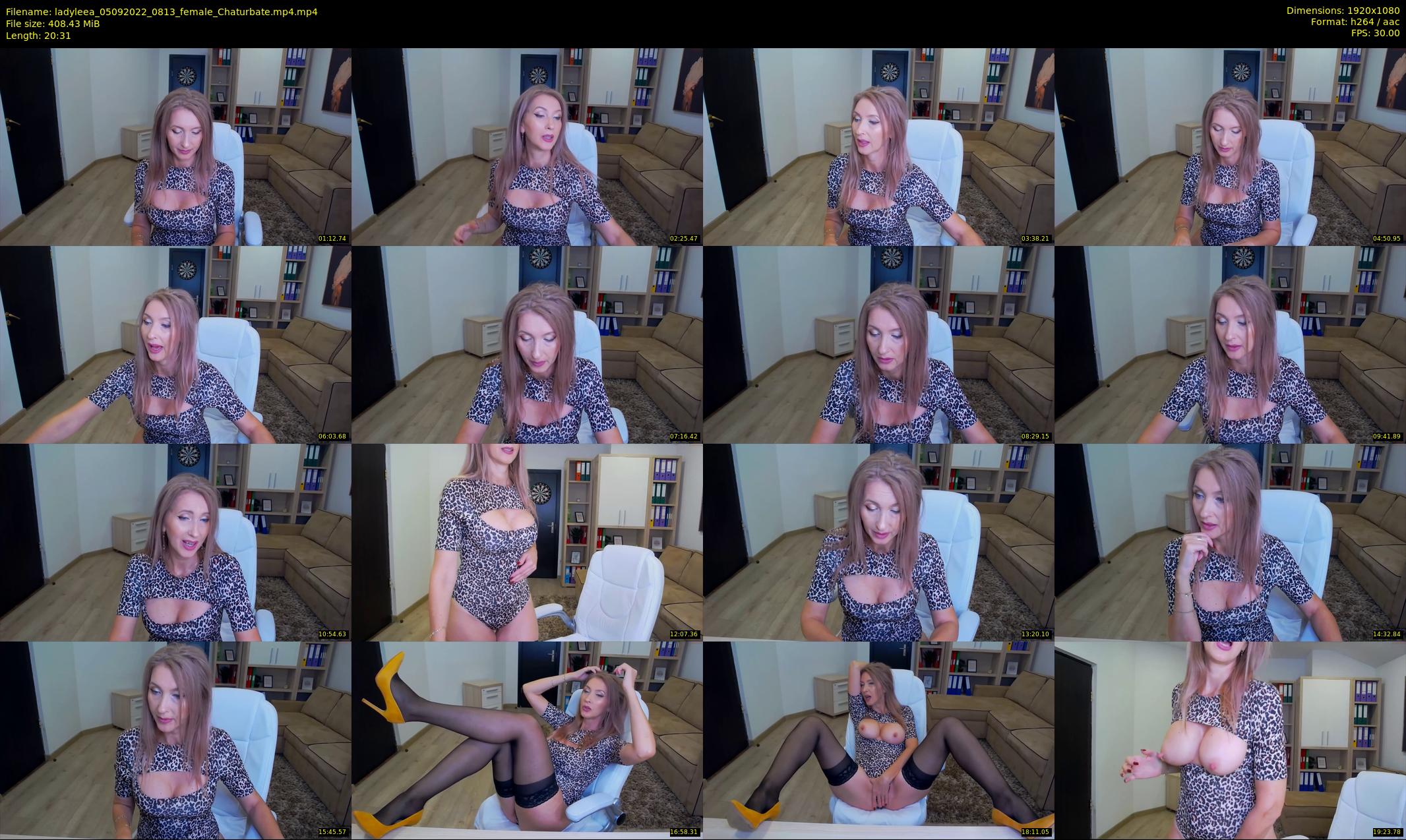 ladyleea — 21 minute Chaturbate female cam show recording, 1080p, Sep 5, 2022