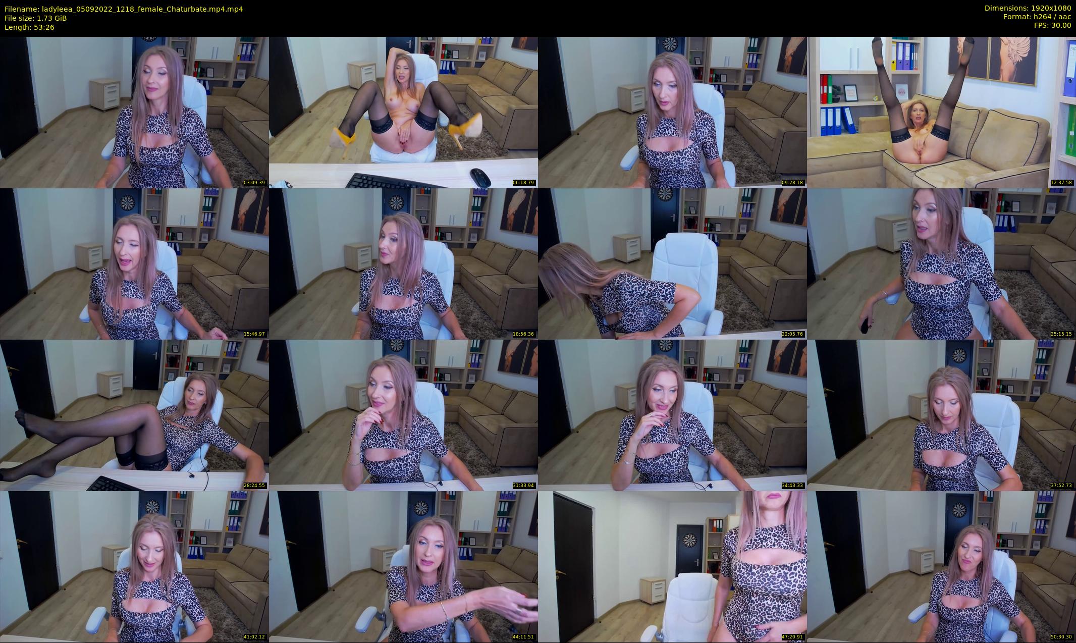 ladyleea — 54 minute Chaturbate female cam show recording, 1080p, Sep 5, 2022