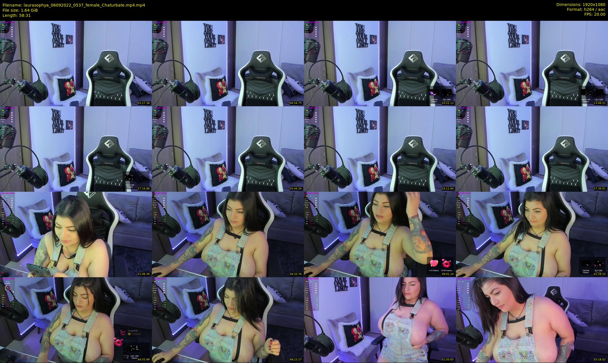 laurasophya — 59 minute Chaturbate female cam show recording, 1080p, Sep 6, 2022