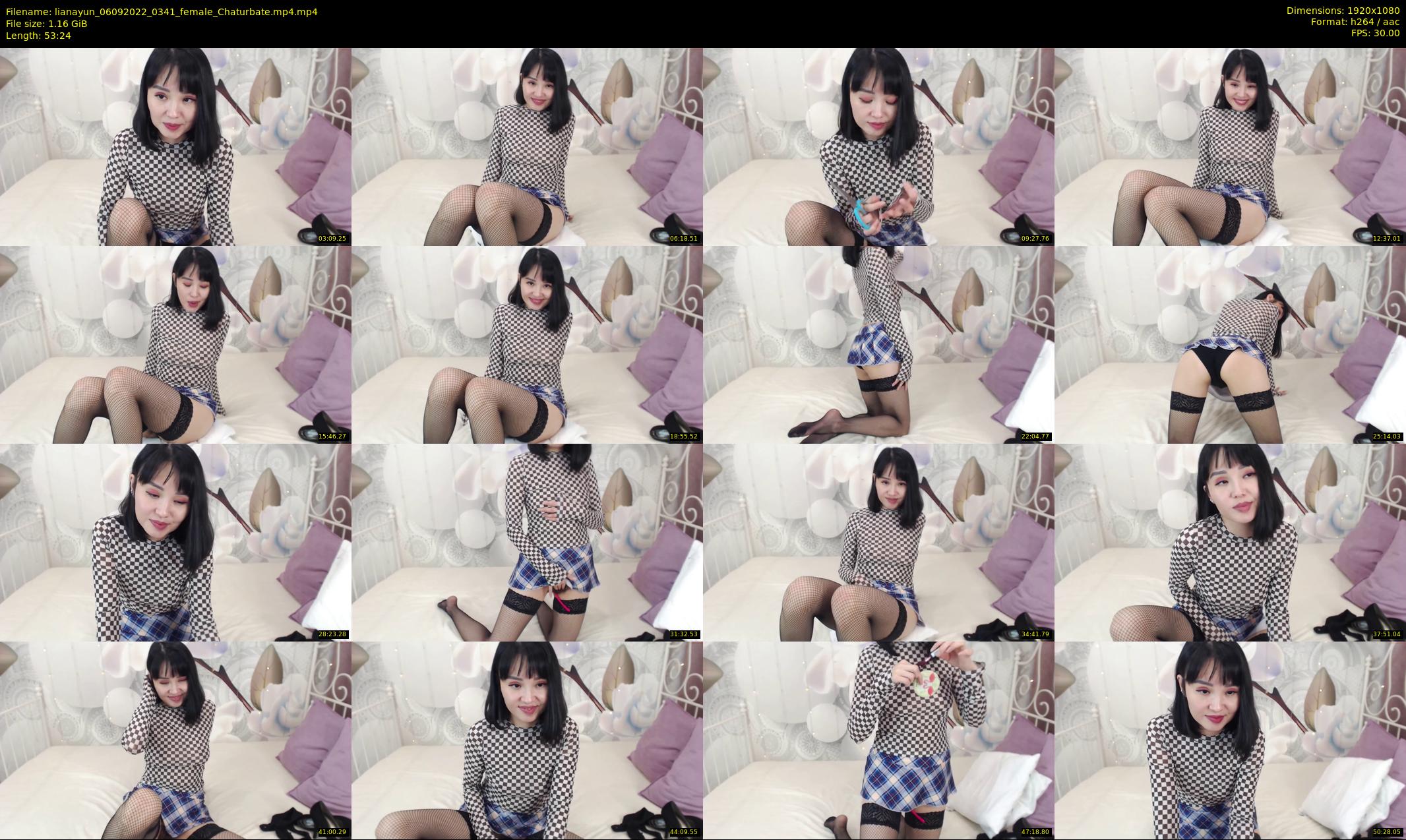 lianayun — 54 minute Chaturbate female cam show recording, 1080p, Sep 6, 2022