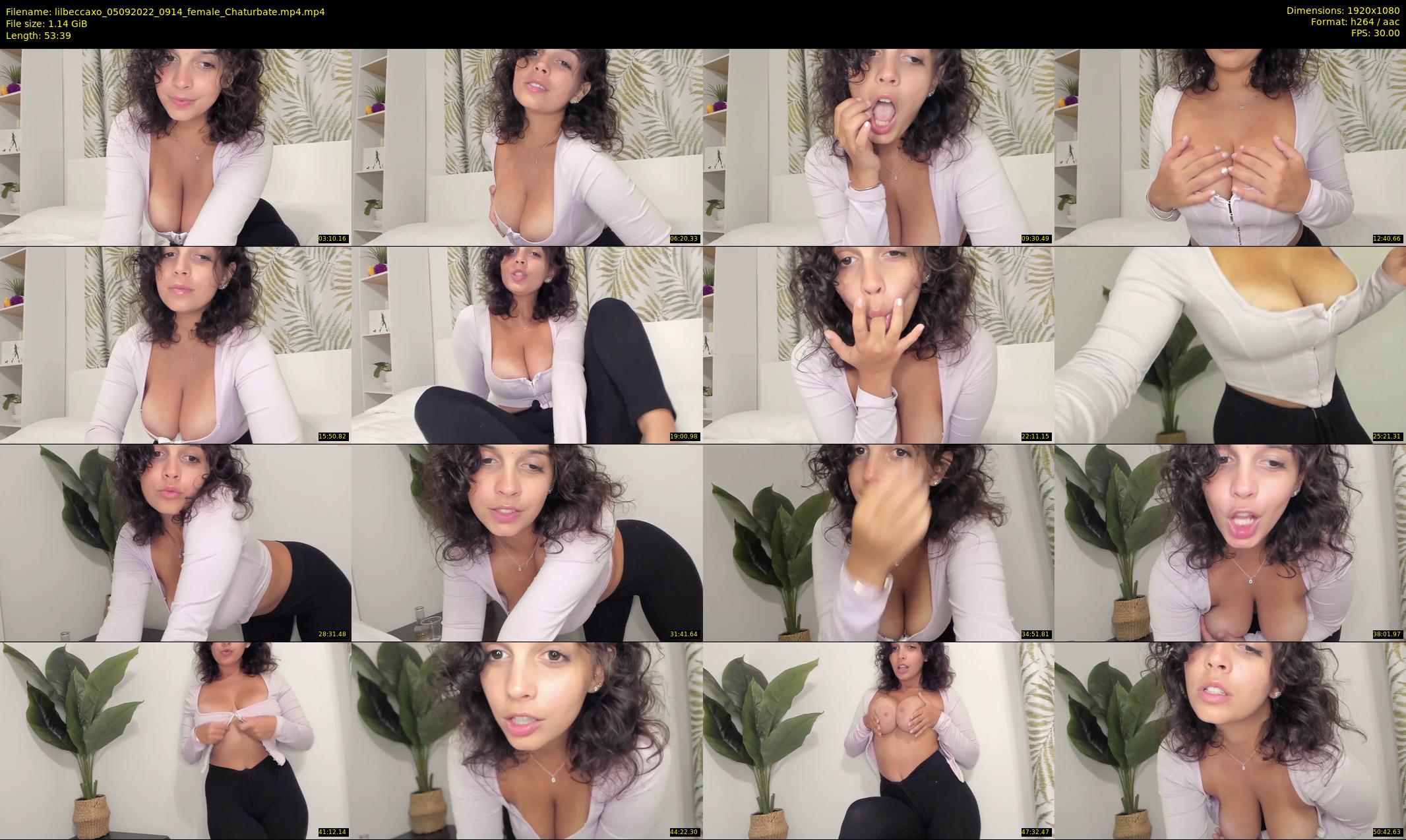 lilbeccaxo — 54 minute Chaturbate female cam show recording, 1080p, Sep 5, 2022