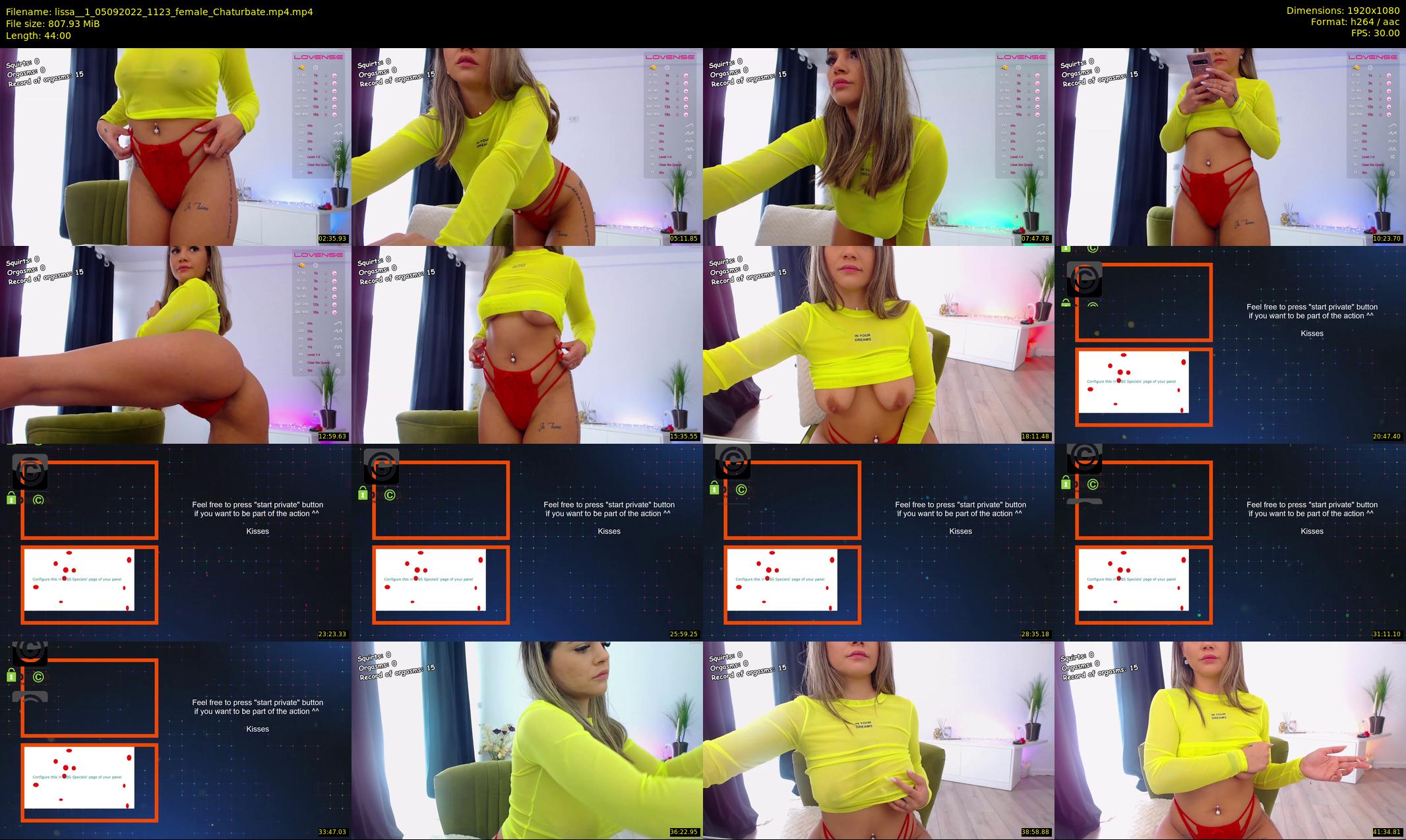 lissa__1 — 44 minute Chaturbate female cam show recording, 1080p, Sep 5, 2022
