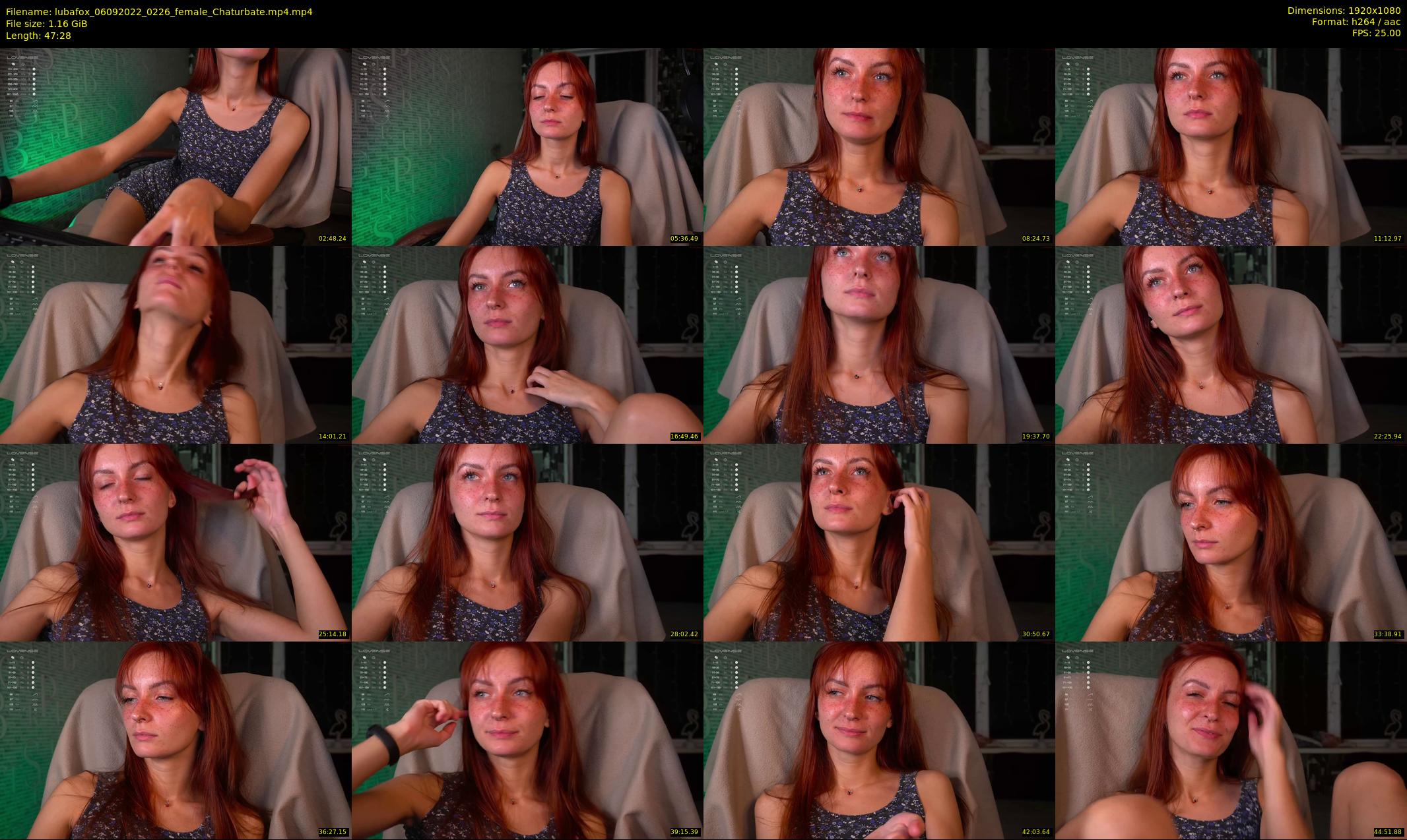 lubafox — 48 minute Chaturbate female cam show recording, 1080p, Sep 6, 2022