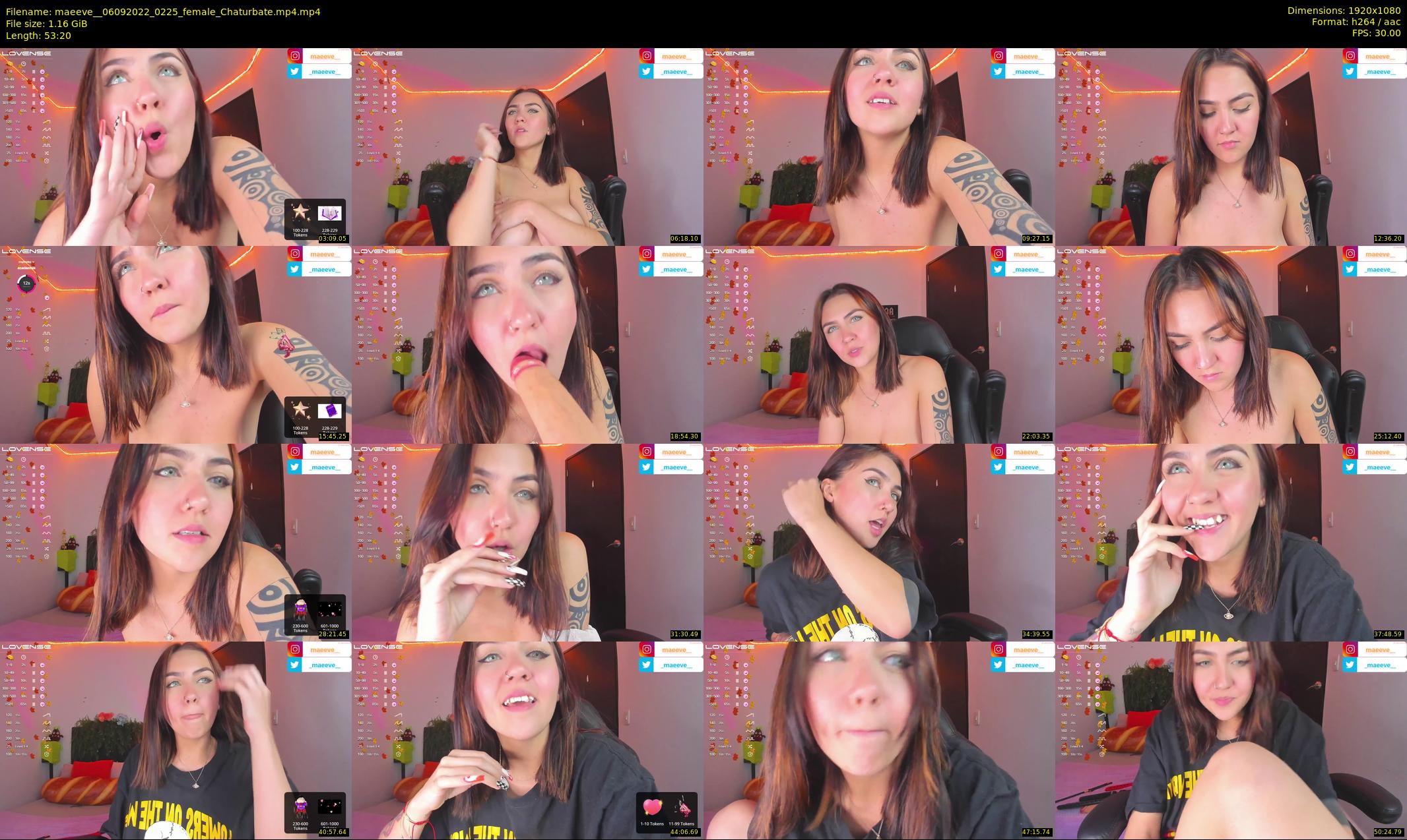 maeeve_ — 54 minute Chaturbate female cam show recording, 1080p, Sep 6, 2022
