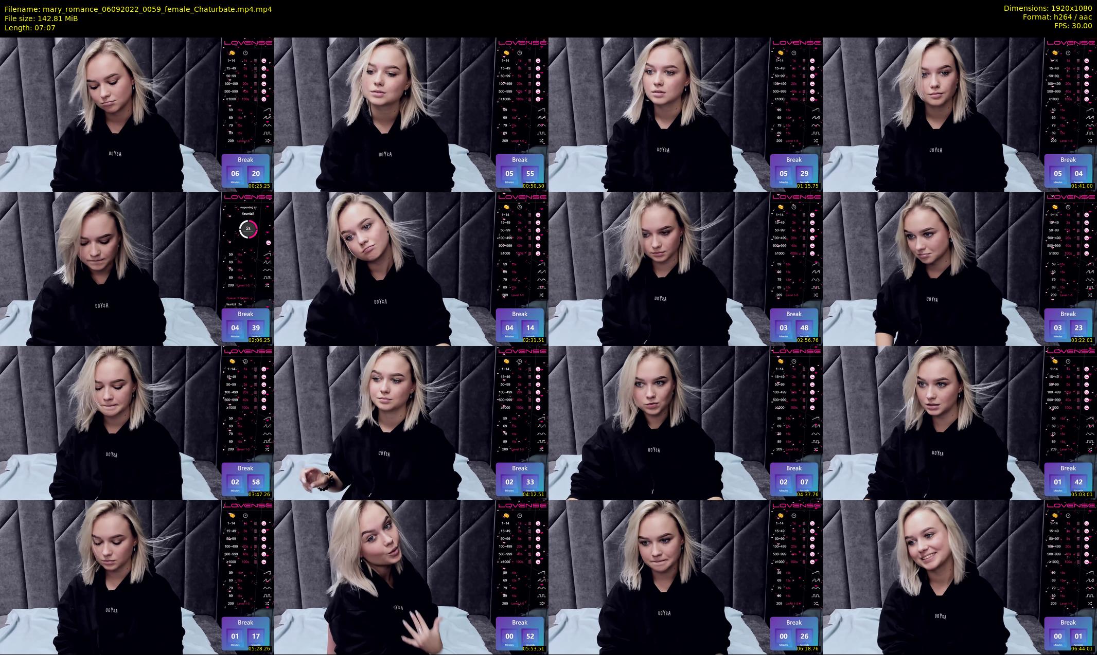 mary_romance — 8 minute Chaturbate female cam show recording, 1080p, Sep 6, 2022
