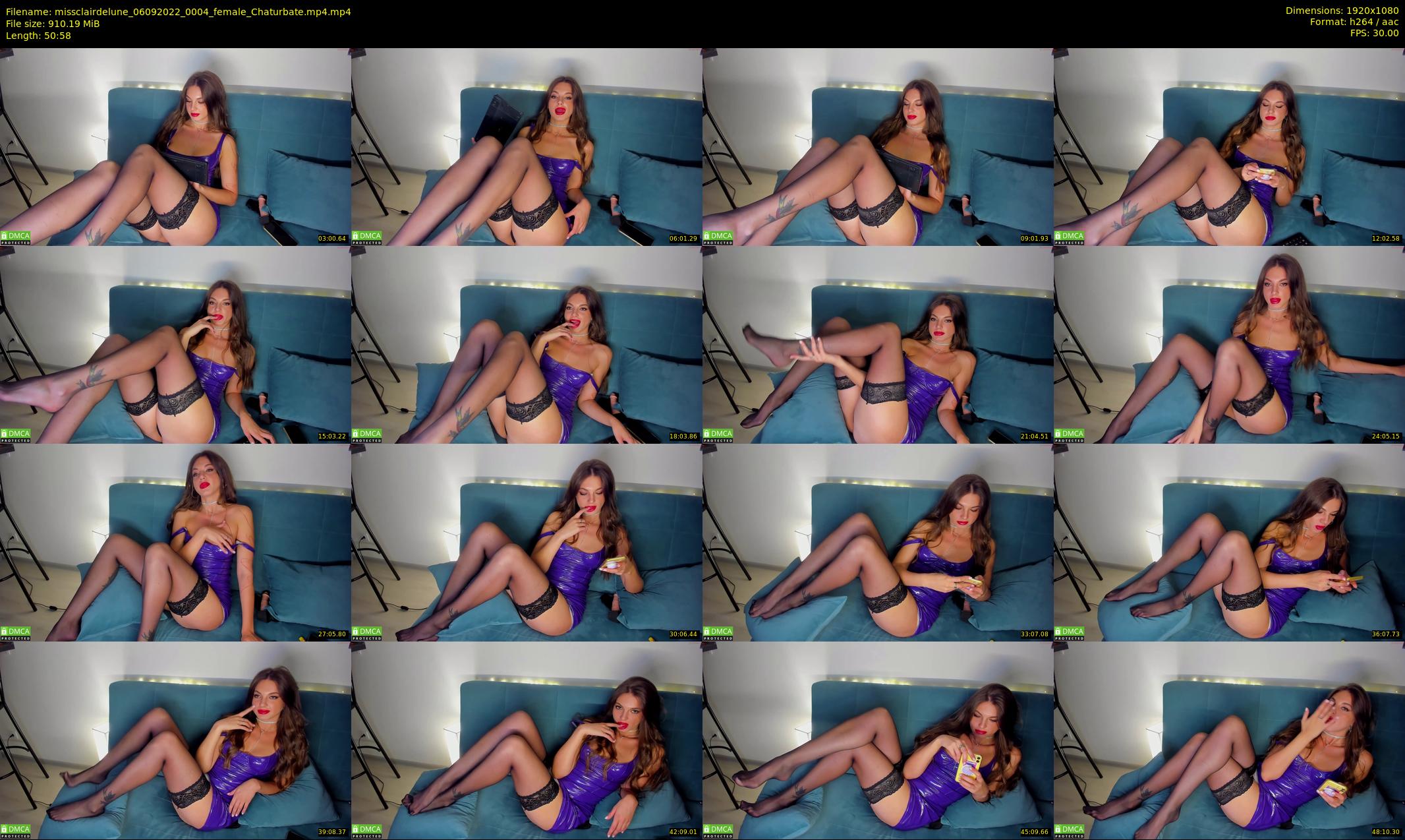 missclairdelune — 51 minute Chaturbate female cam show recording, 1080p, Sep 6, 2022