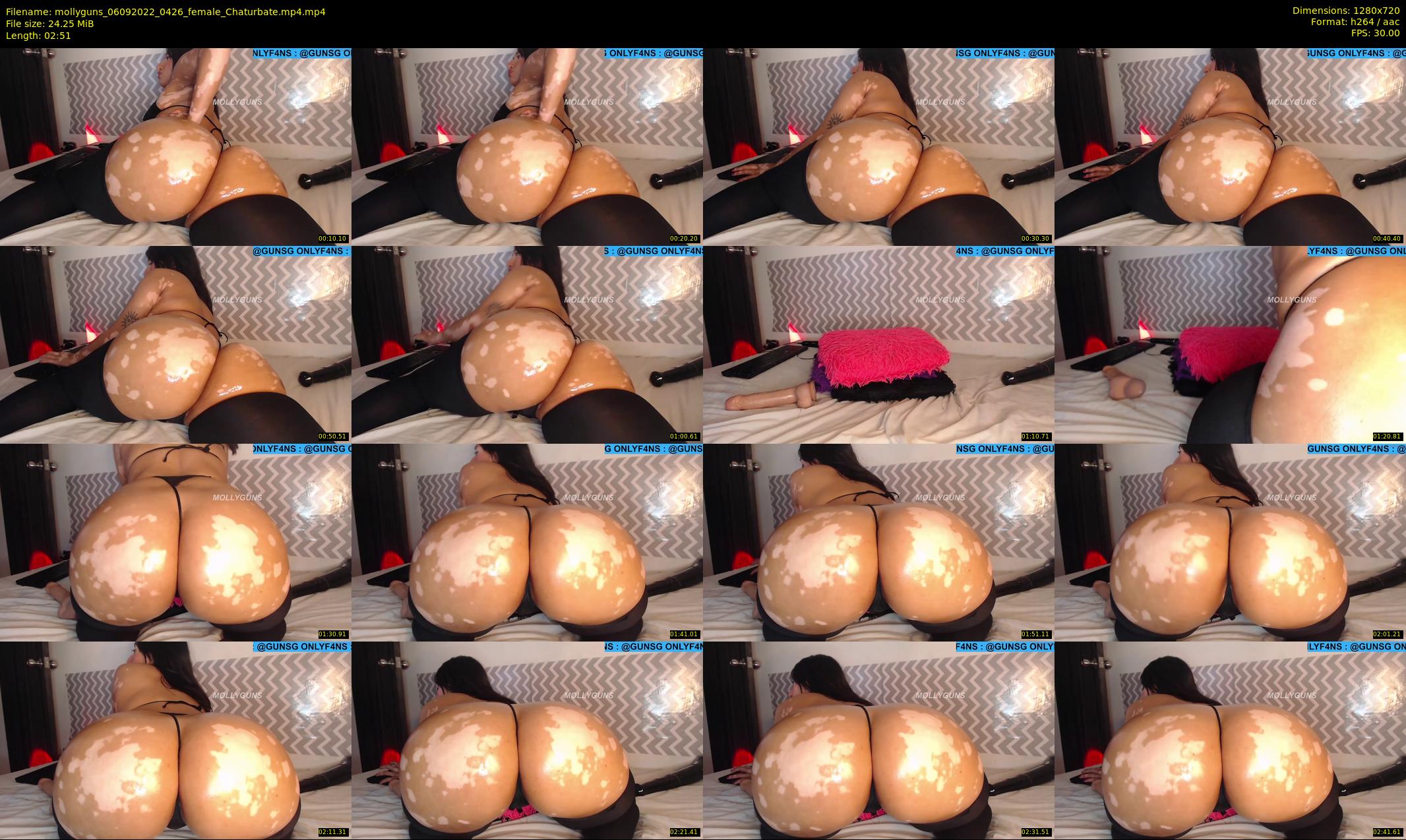 mollyguns — 3 minute Chaturbate female cam show recording, 720p, Sep 6, 2022