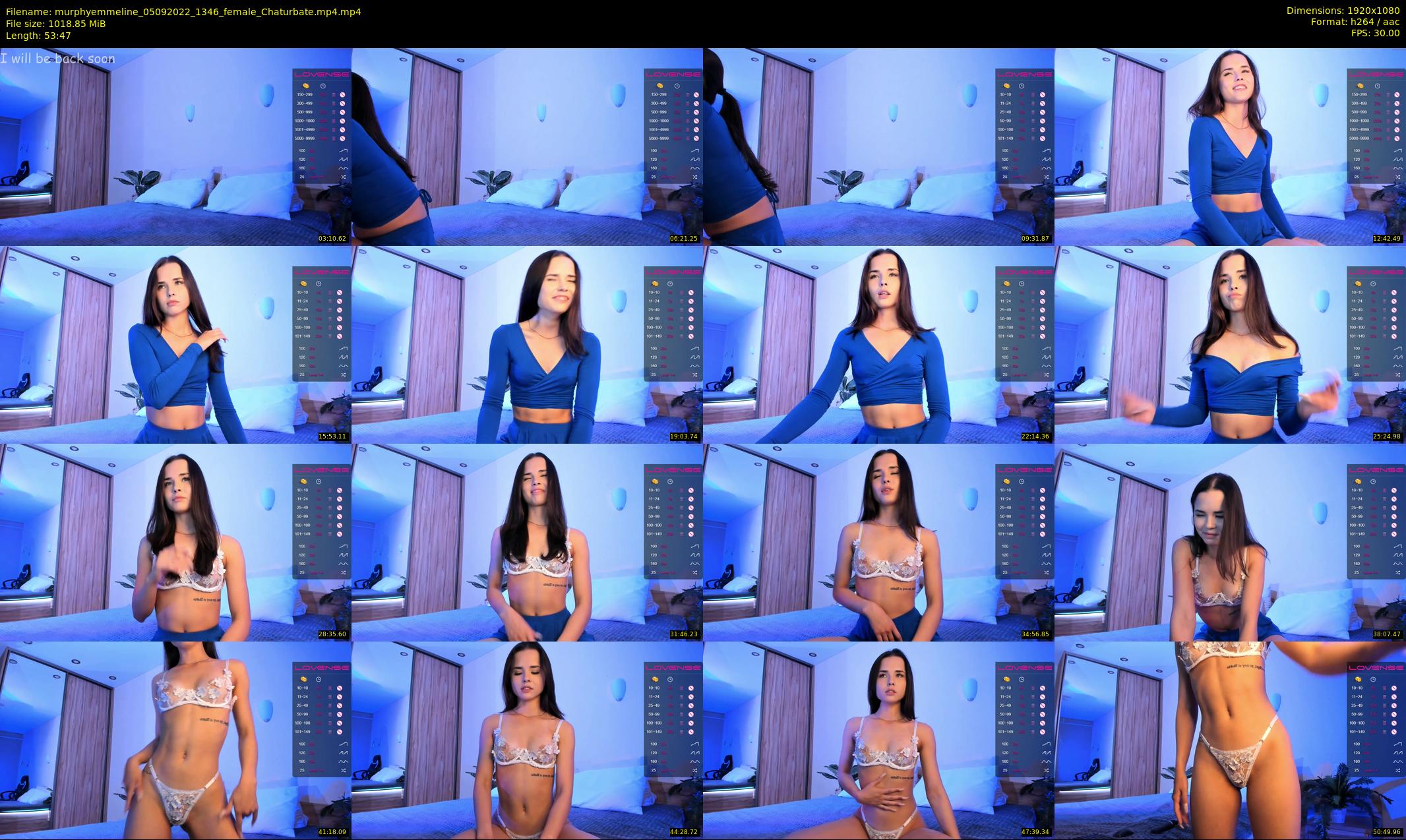 murphyemmeline — 54 minute Chaturbate female cam show recording, 1080p, Sep 5, 2022