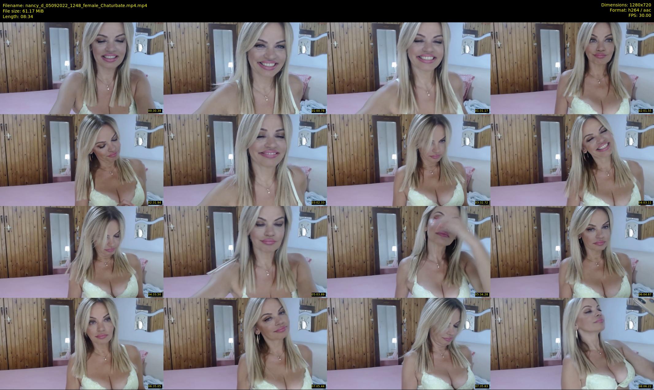 nancy_d — 9 minute Chaturbate female cam show recording, 720p, Sep 5, 2022