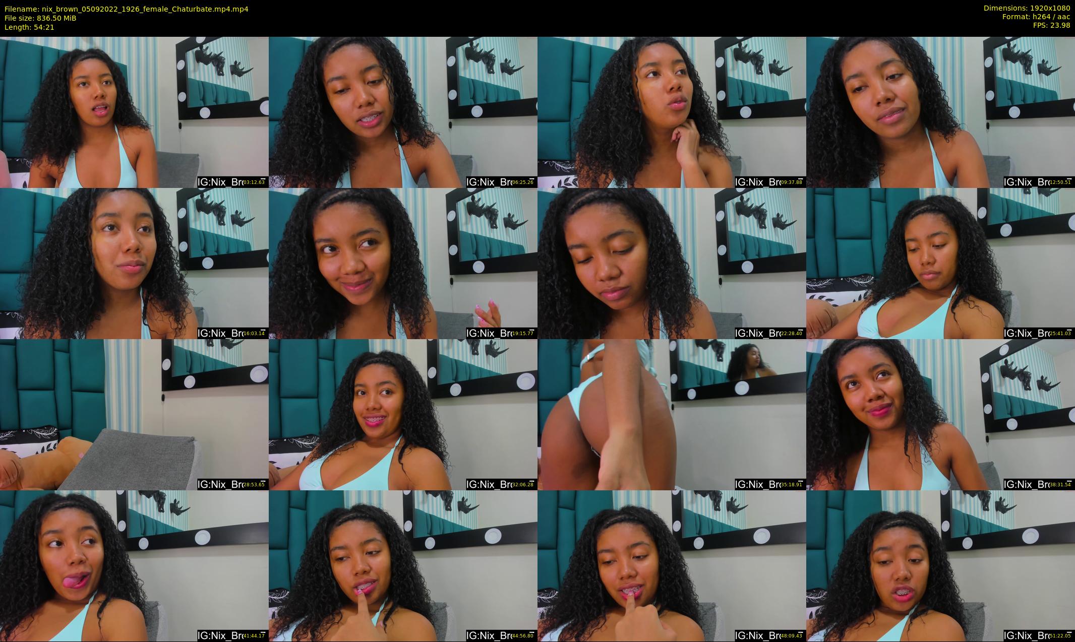 nix_brown — 55 minute Chaturbate female cam show recording, 1080p, Sep 5, 2022