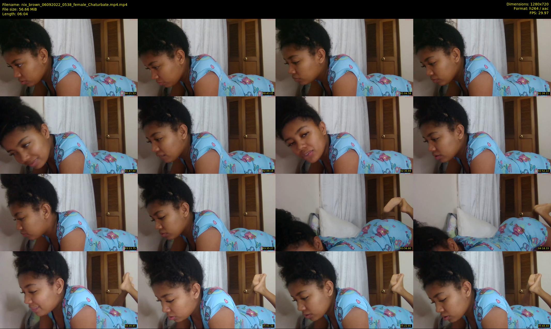 nix_brown — 7 minute Chaturbate female cam show recording, 720p, Sep 6, 2022