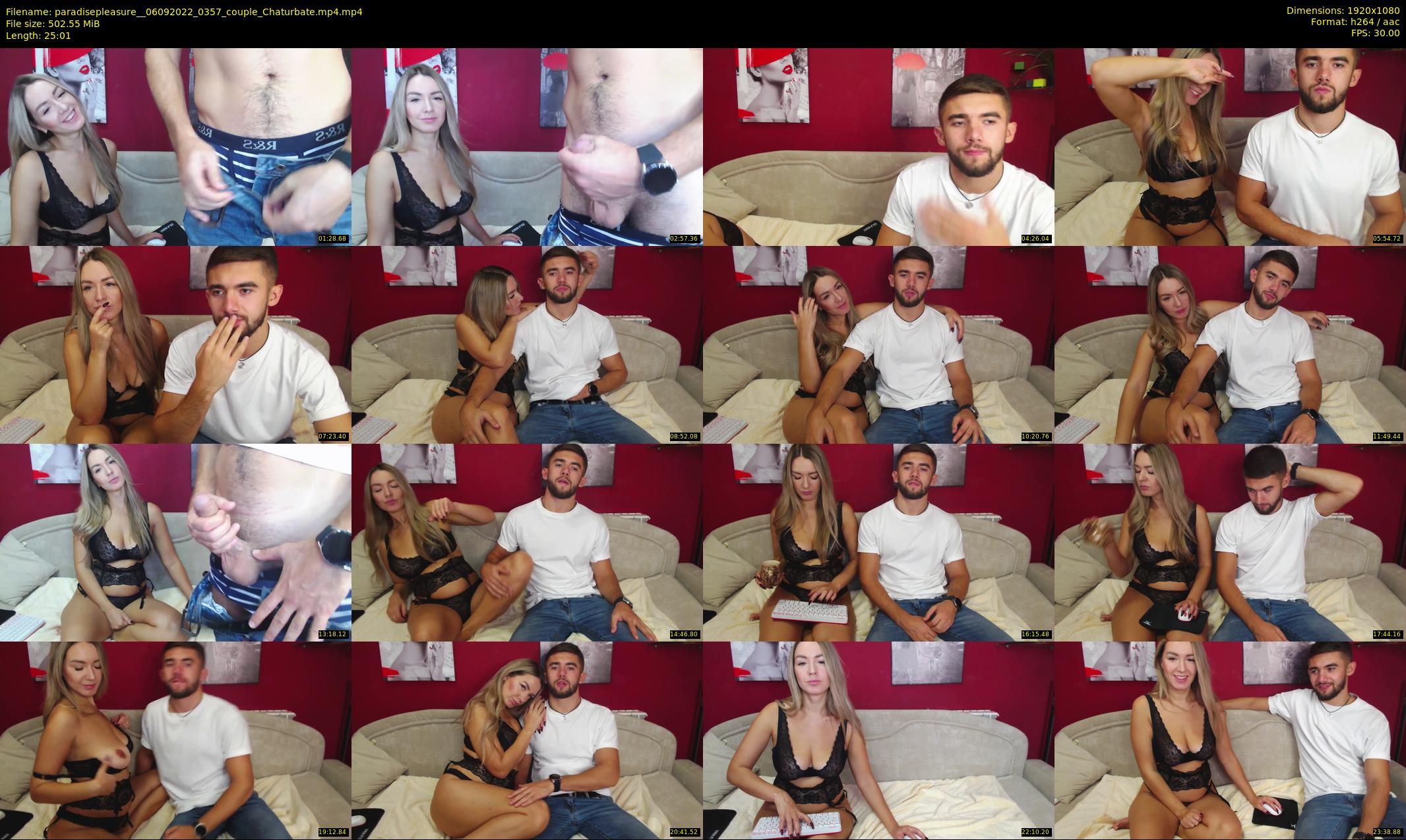 paradisepleasure_ — 26 minute Chaturbate couple cam show recording, 1080p, Sep 6, 2022