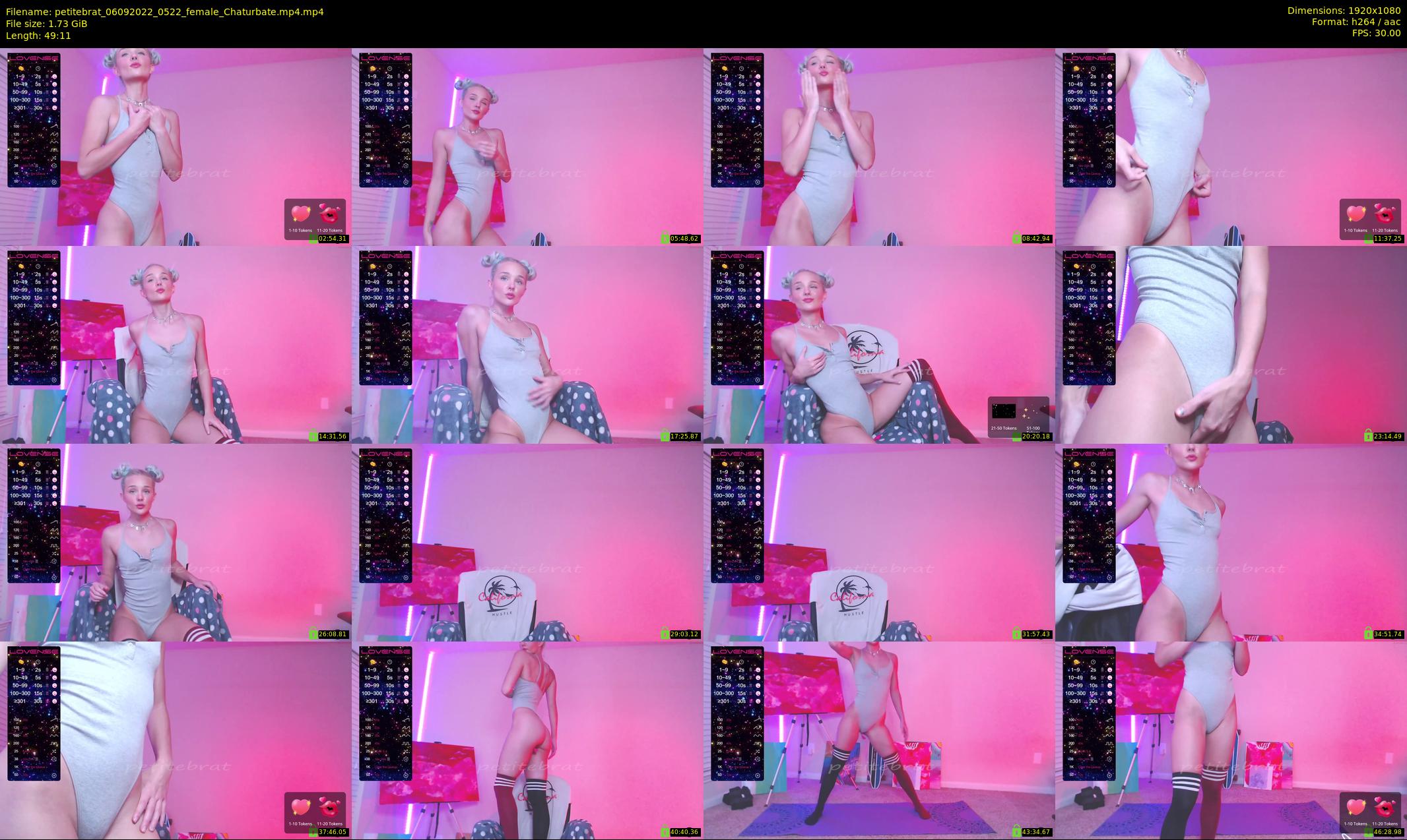 petitebrat — 50 minute Chaturbate female cam show recording, 1080p, Sep 6, 2022