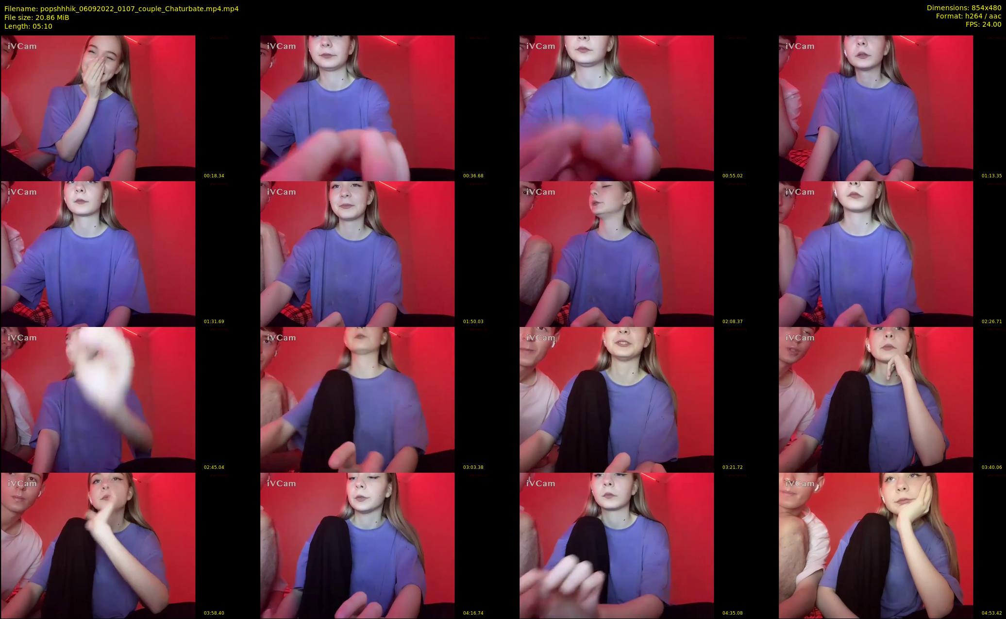 popshhhik — 6 minute Chaturbate couple cam show recording, 480p, Sep 6, 2022