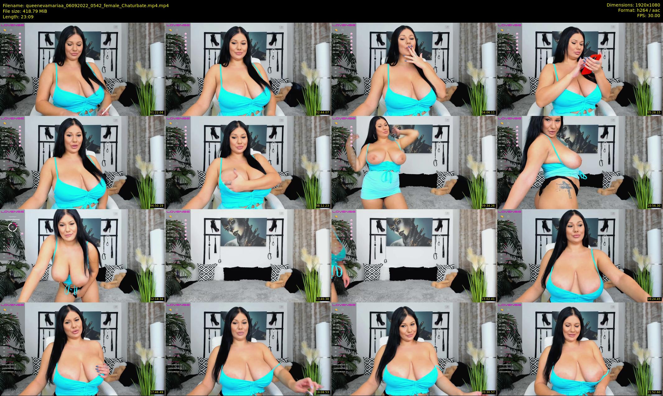 queenevamariaa — 24 minute Chaturbate female cam show recording, 1080p, Sep 6, 2022