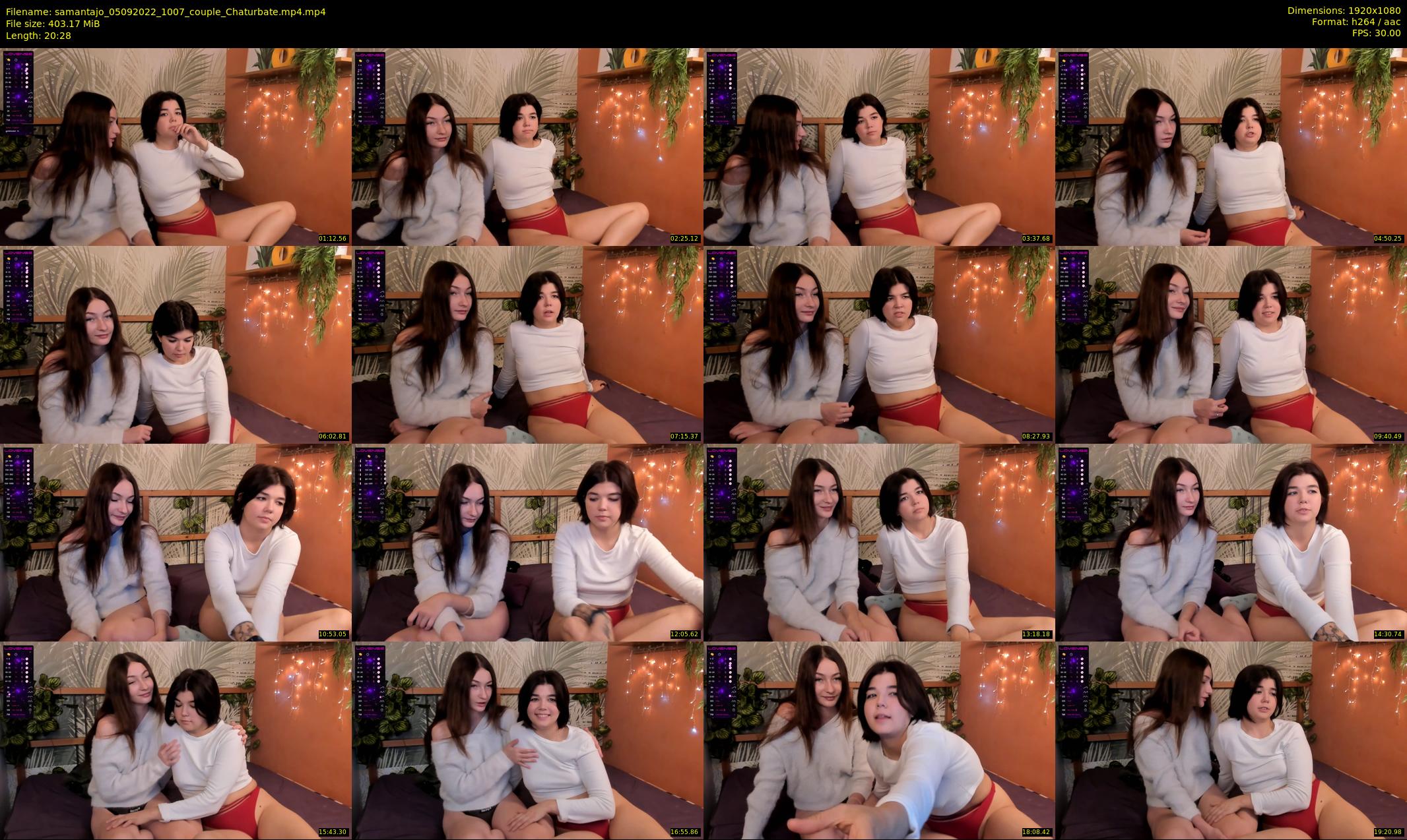 samantajo — 21 minute Chaturbate female cam show recording, 1080p, Sep 5, 2022