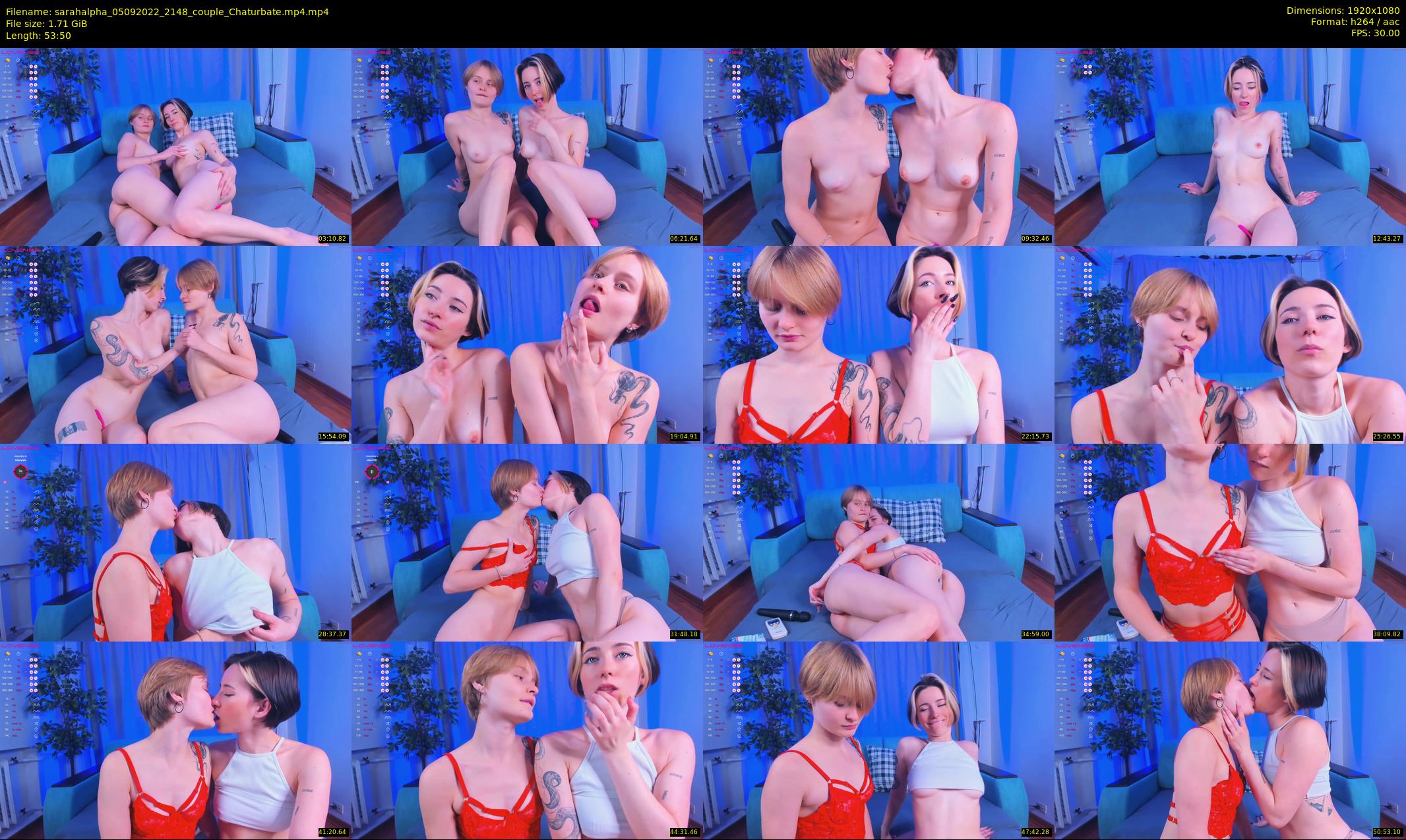 sarahalpha — 54 minute Chaturbate couple cam show recording, 1080p, Sep 5, 2022