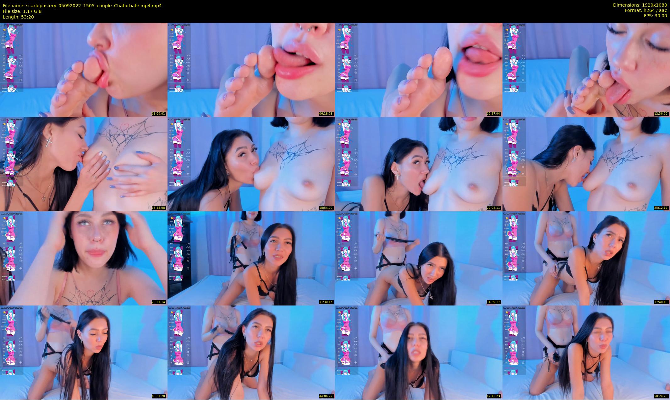 scarlepastery — 54 minute Chaturbate couple cam show recording, 1080p, Sep 5, 2022