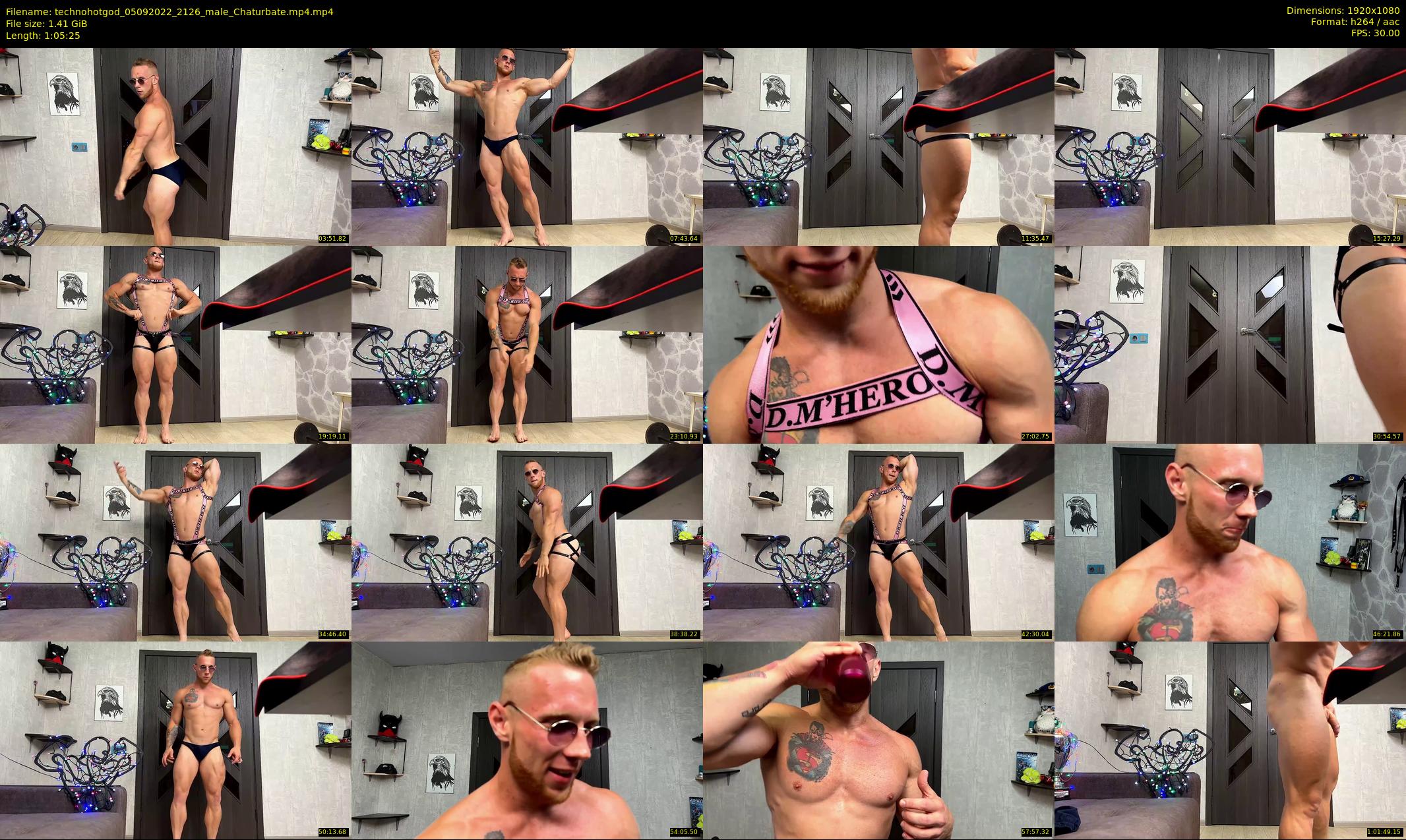 technohotgod — 66 minute Chaturbate male cam show recording, 1080p, Sep 5, 2022