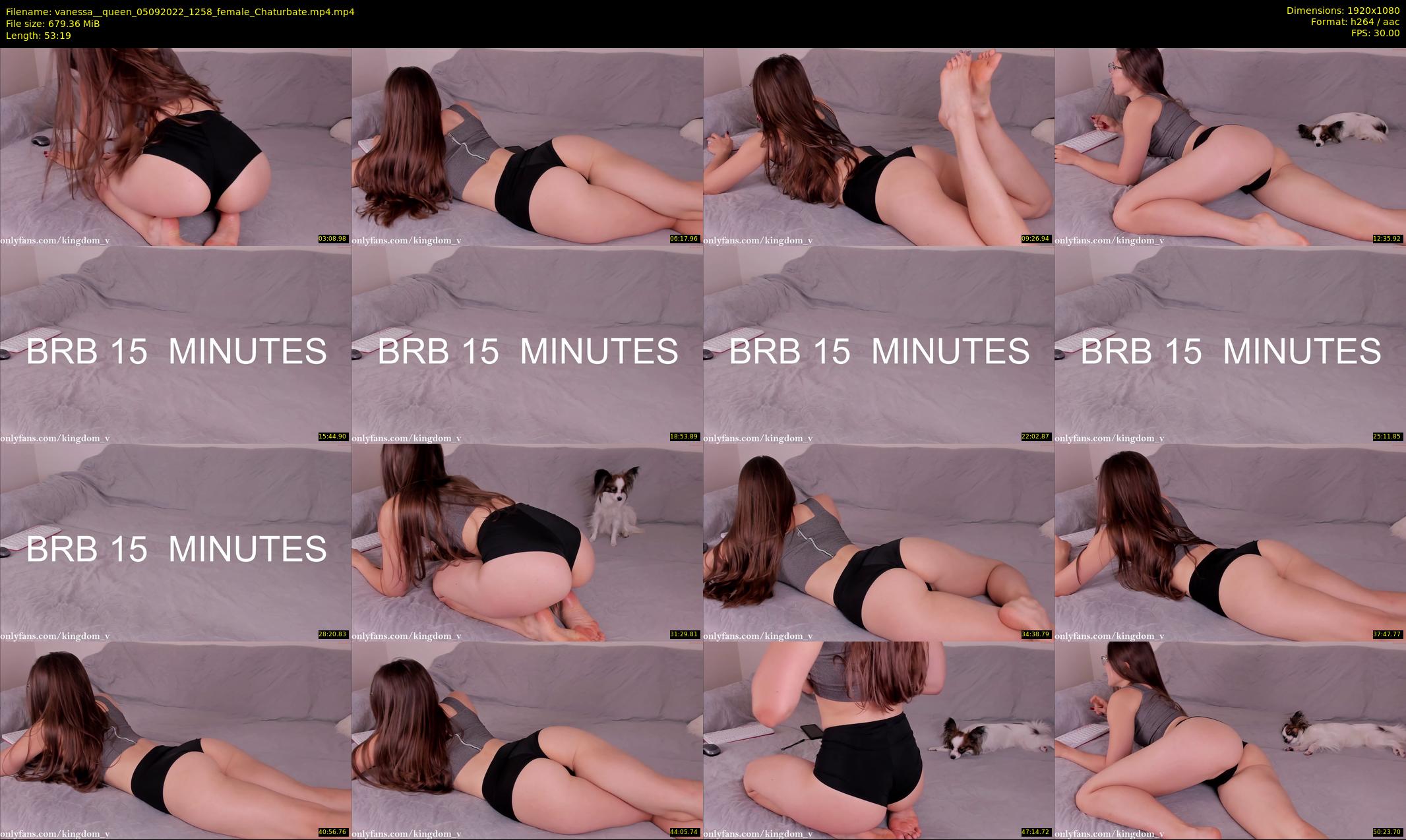 vanessa__queen — 54 minute Chaturbate female cam show recording, 1080p, Sep 5, 2022