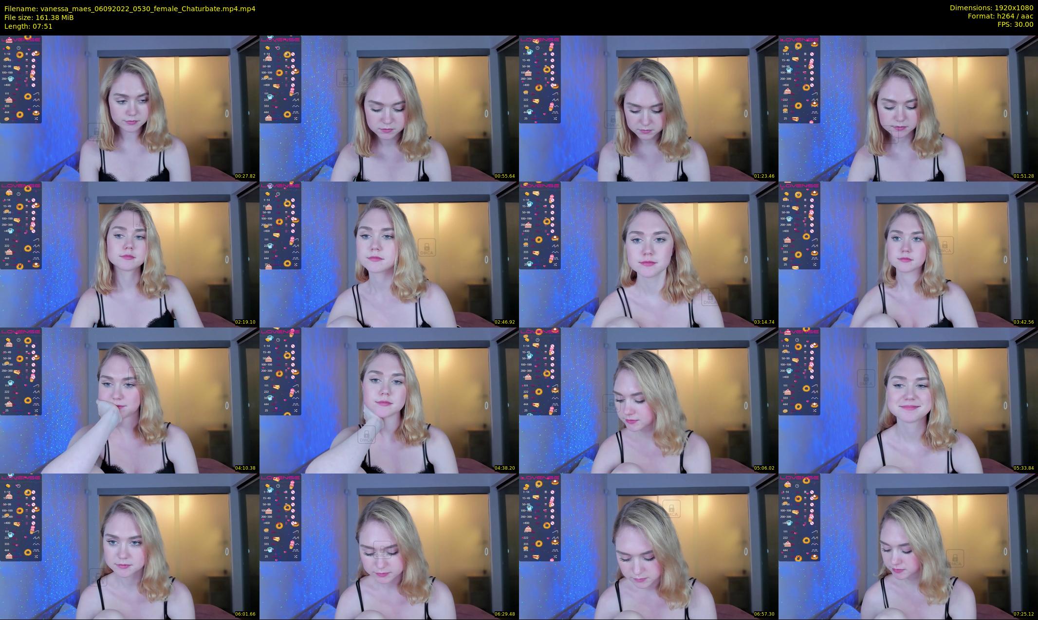 vanessa_maes — 8 minute Chaturbate female cam show recording, 1080p, Sep 6, 2022