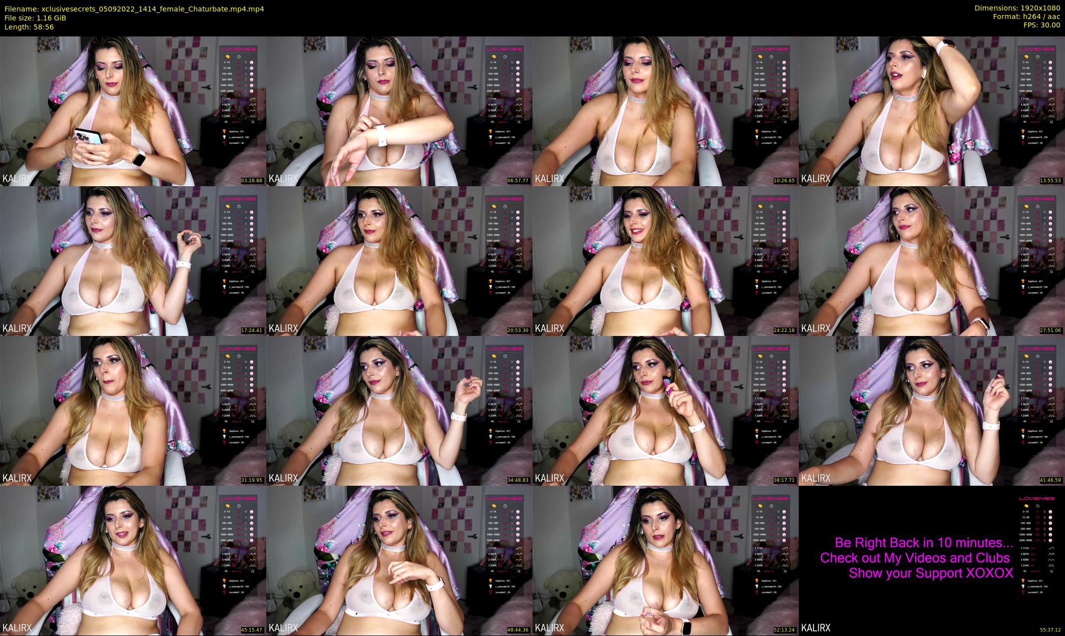 xclusivesecrets — 59 minute Chaturbate female cam show recording, 1080p, Sep 5, 2022