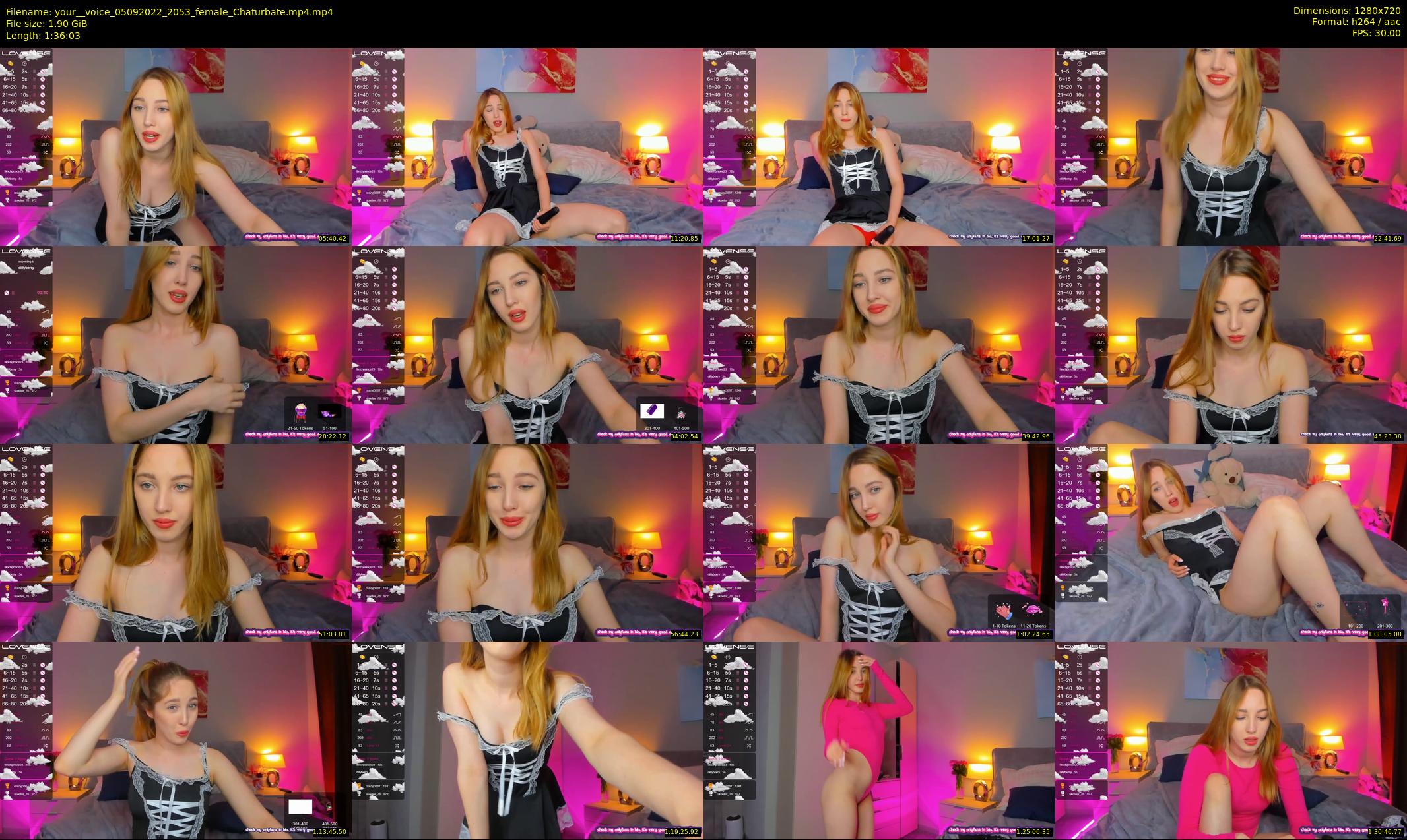 your__voice — 97 minute Chaturbate female cam show recording, 720p, Sep 5, 2022