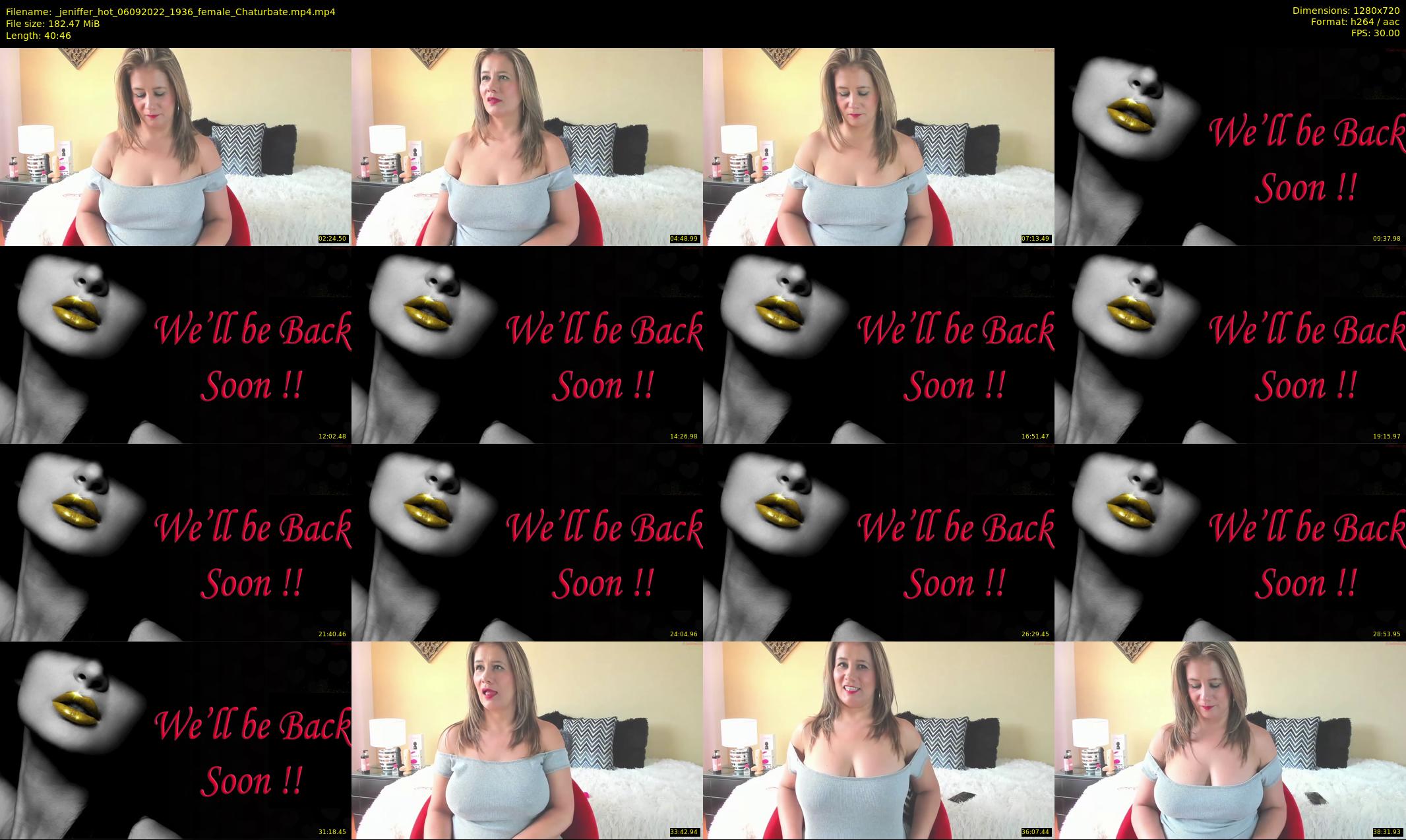 _jeniffer_hot — 41 minute Chaturbate female cam show recording, 720p, Sep 6, 2022