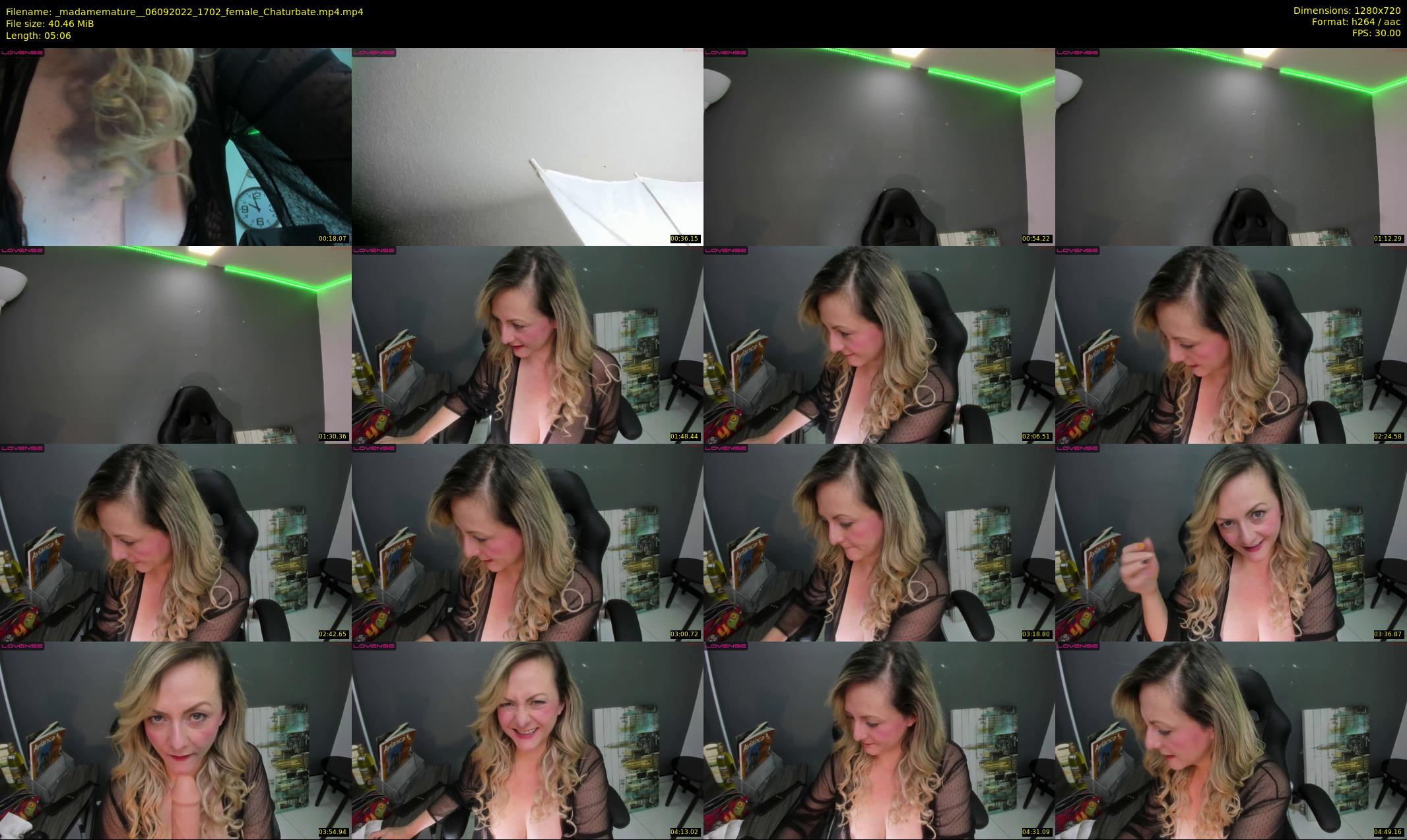 _madamemature_ — 6 minute Chaturbate female cam show recording, 720p, Sep 6, 2022