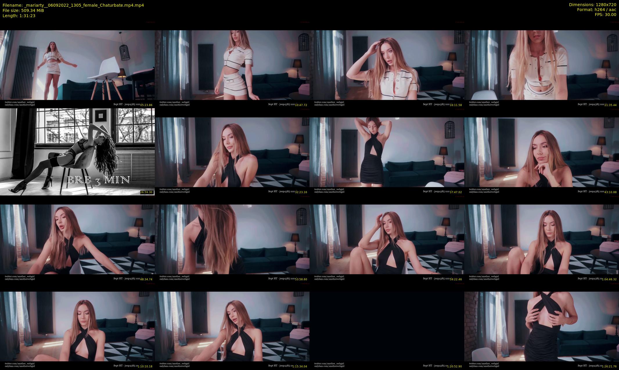 _mariarty_ — 92 minute Chaturbate female cam show recording, 720p, Sep 6, 2022