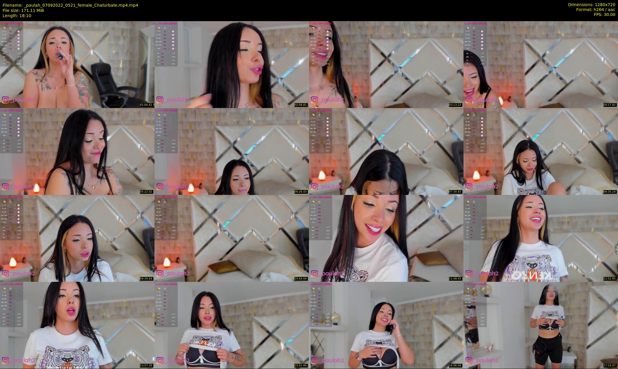 _paulah — 19 minute Chaturbate female cam show recording, 720p, Sep 7, 2022